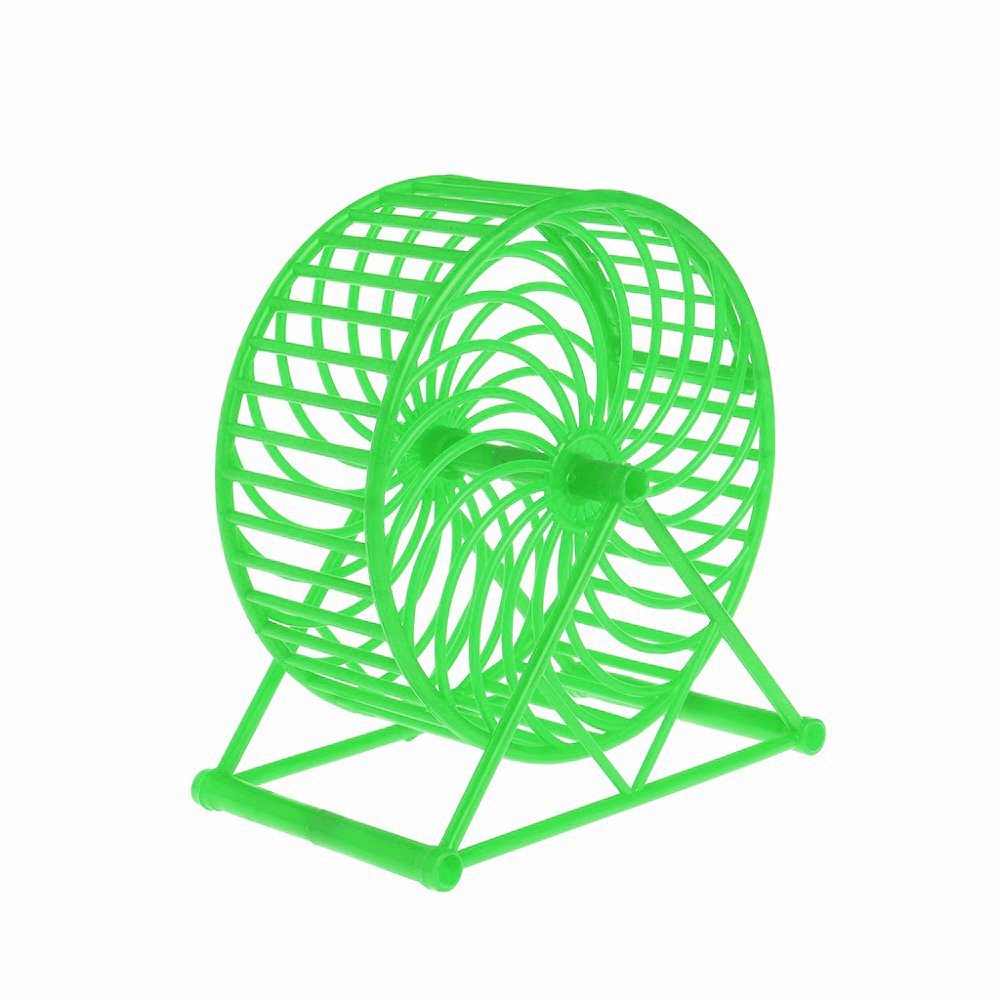 13cm Jumbo Running Cum Jogging Cum Exercise Wheel for Hamster/Dwarf/Gerbil/Mice/Mouse (Green)