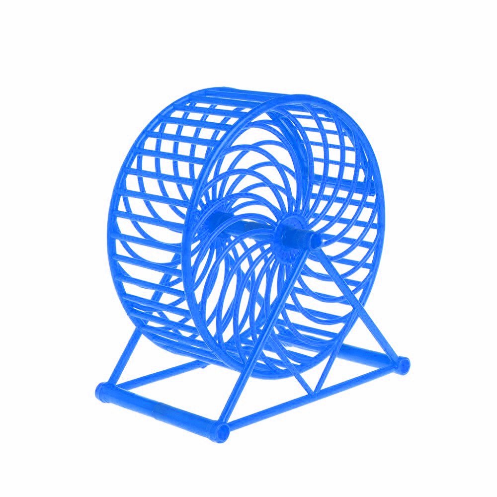 13cm Jumbo Running Cum Jogging Cum Exercise Wheel for Hamster/Dwarf/Gerbil/Mice/Mouse (Blue)