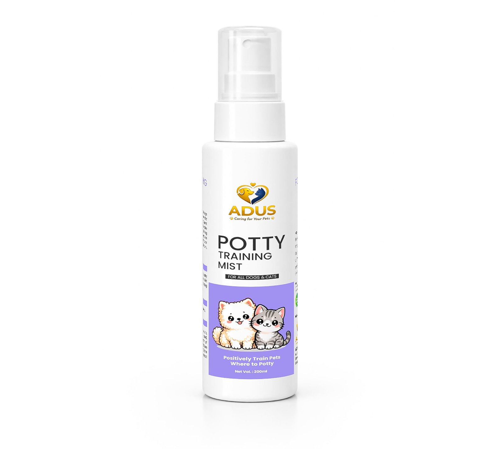 ADUS Potty Training Mist, Toilet Training Spray for Pets, 200ml, Non-Toxic Formula, Scent-Based Training Aid