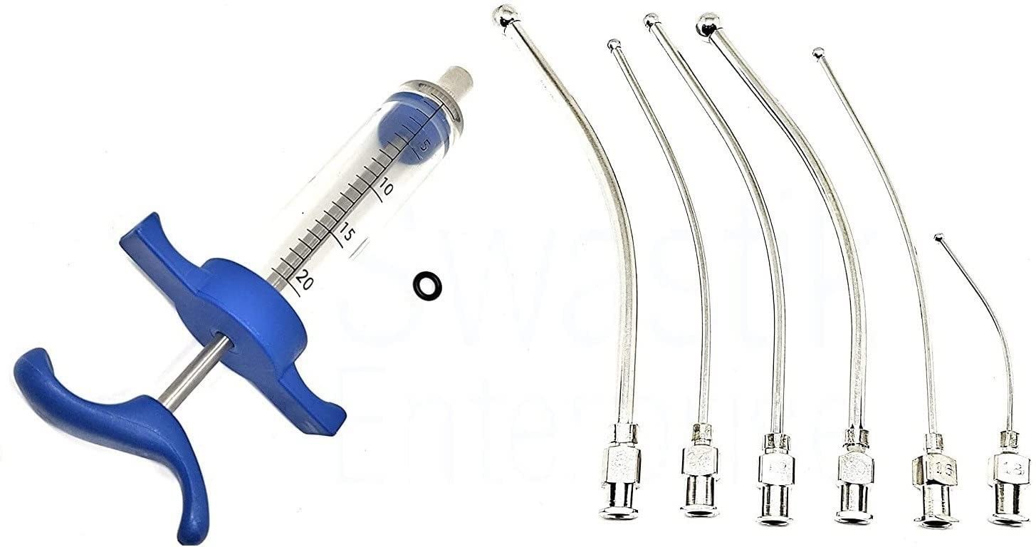 Agarwals Feeding Needle & Syringe Kit SS for Finch Canary Lovebirds Grey Parrot & Macaw.