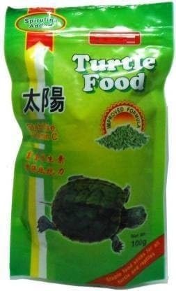 AKSHAT ENTERPRISES Turtle Food 100g | Daily Nutrition Sticks with Spirulina & Stabilized Vitamin C | Floating Pellets for Hea