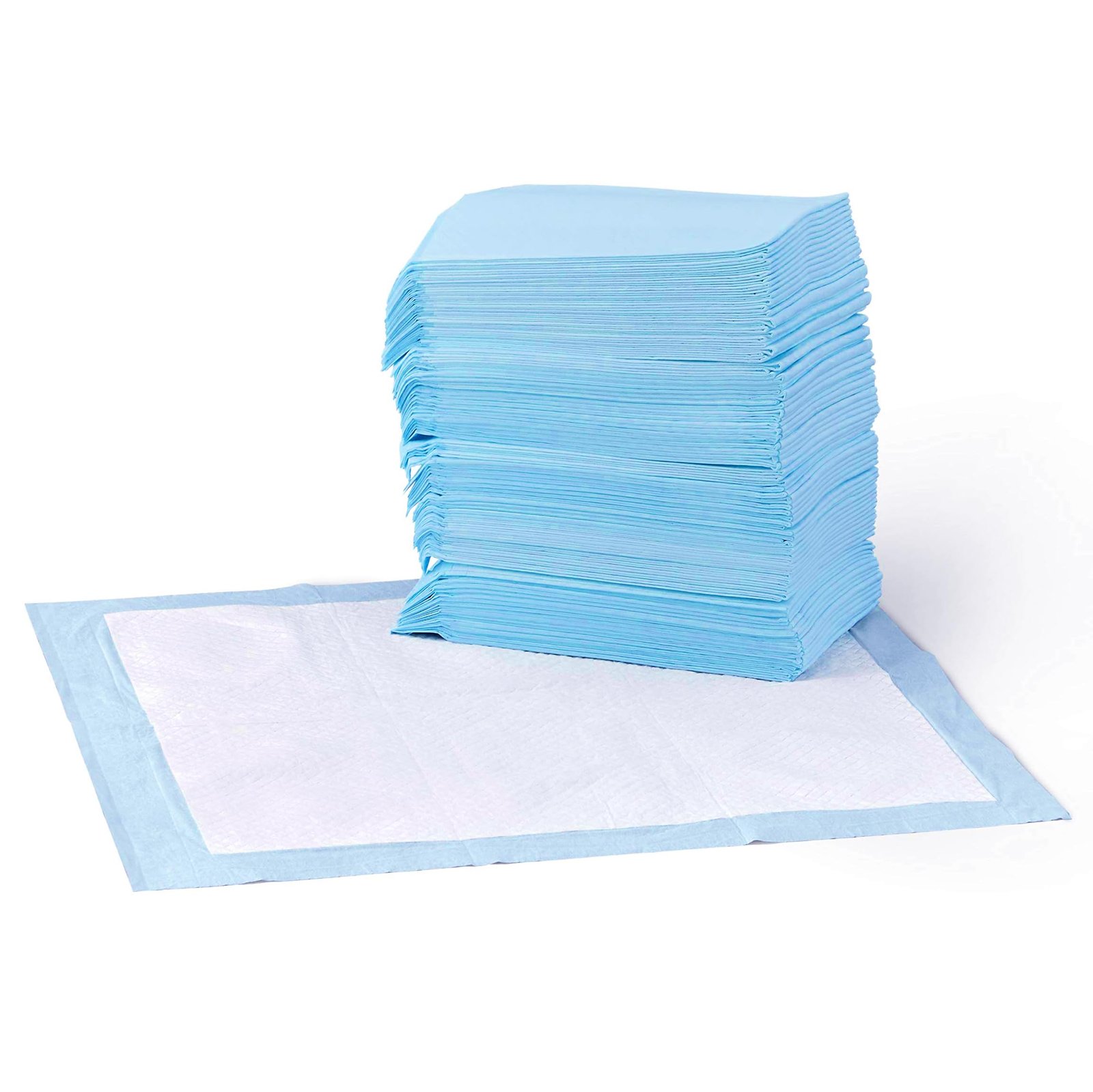 AmazonBasics Pet Pee Pads for Potty Training| Standard | Regular 56 x 56cms | 50 Pieces | Leak-Proof Quick Dry Design, 5-Laye