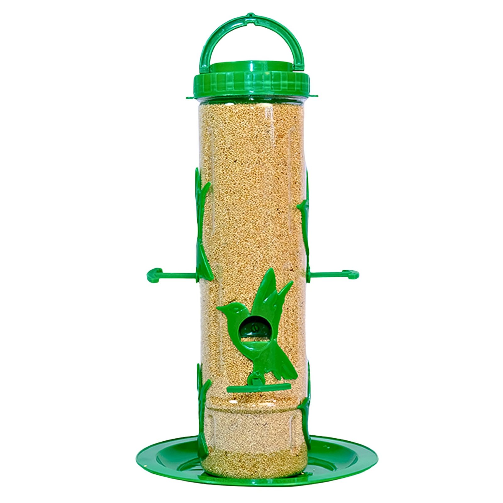 Amijivdaya Hanging Bird Feeder with 6 Feeding Ports | 900g Capacity | Food-Grade Plastic | Durable and Weather-Resistant Desi