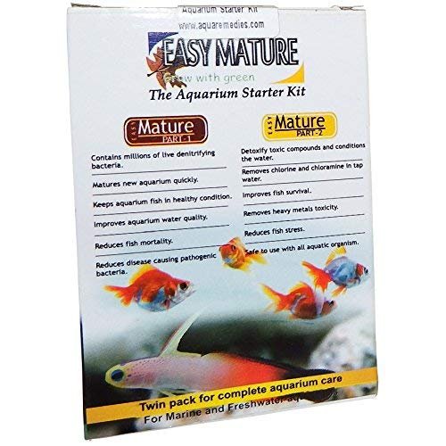 Aqualyf Pets Easy Mature Aquarium Starter Kit. Twin Pack for Complete Aquarium Care