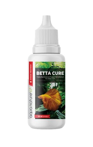 AquaNature® Betta Cure Treats Bacterial & Fungal Infection for Betta Fish Tank 30ml