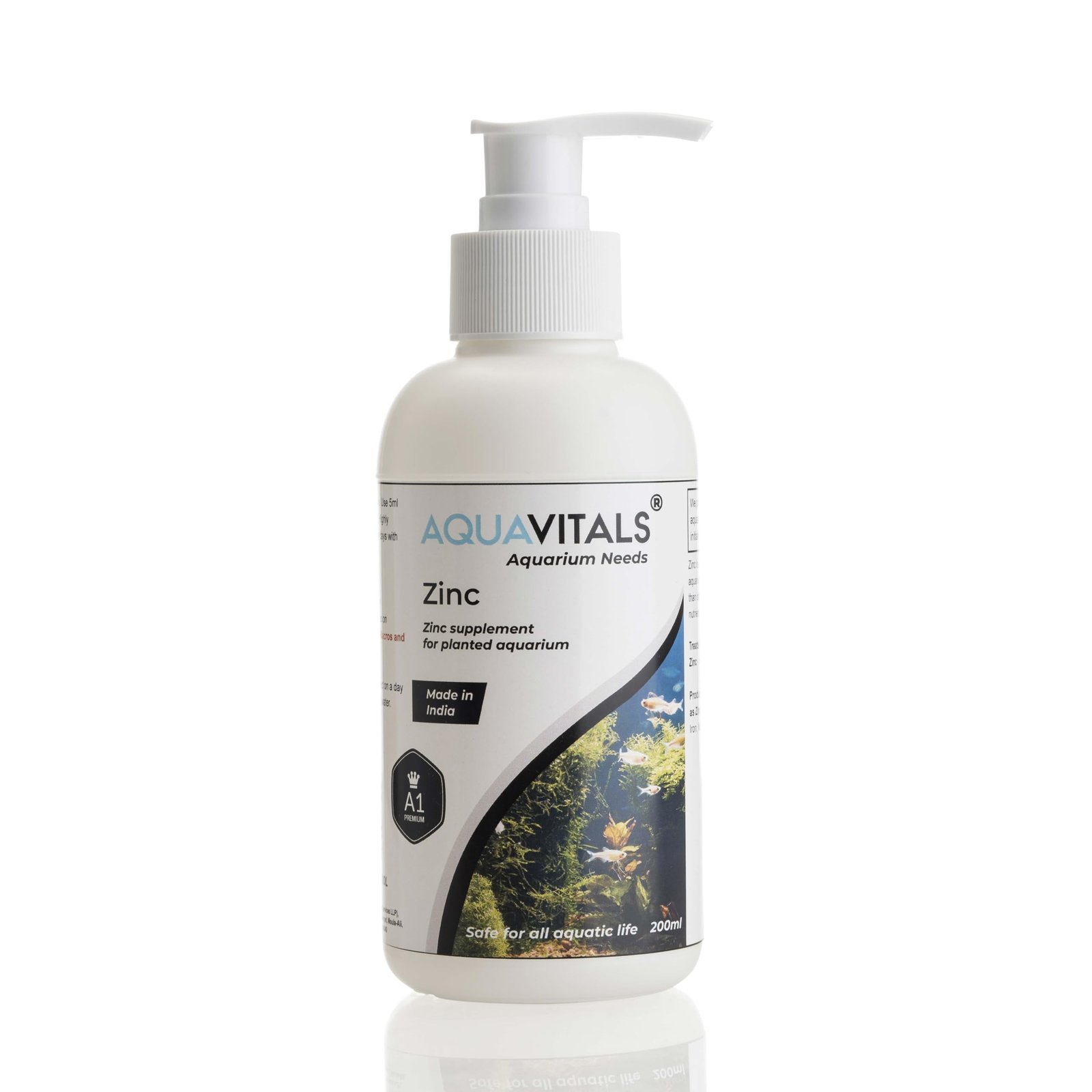 AQUAVITALS ZINC - Aquarium Nutrient Supplements (200ml)