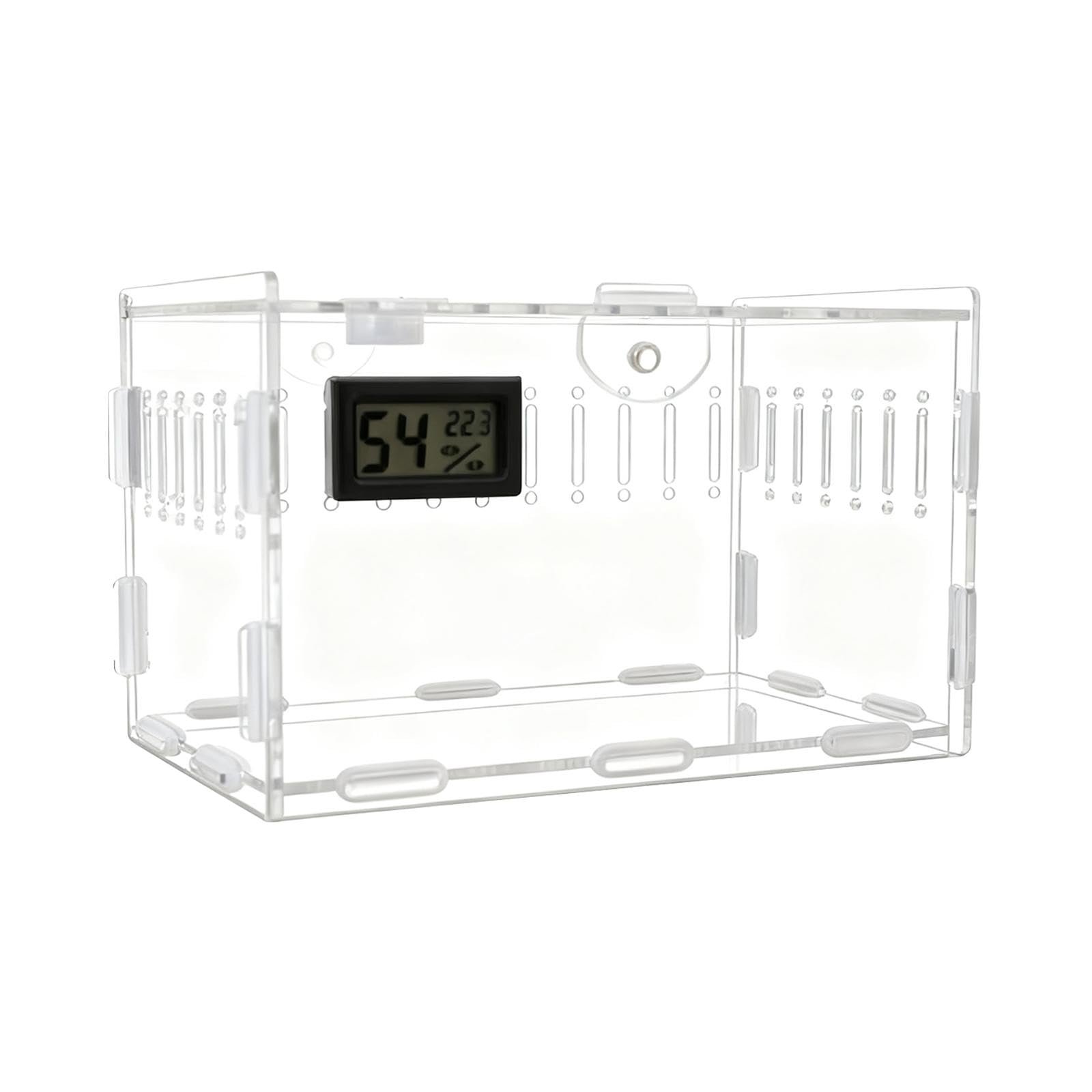 ATORSE Acrylic Spider Enclosure Container Reptile Tank for Hermit Crab Frogs Gerbil S Size Single Grid Pet Supplies | Reptile