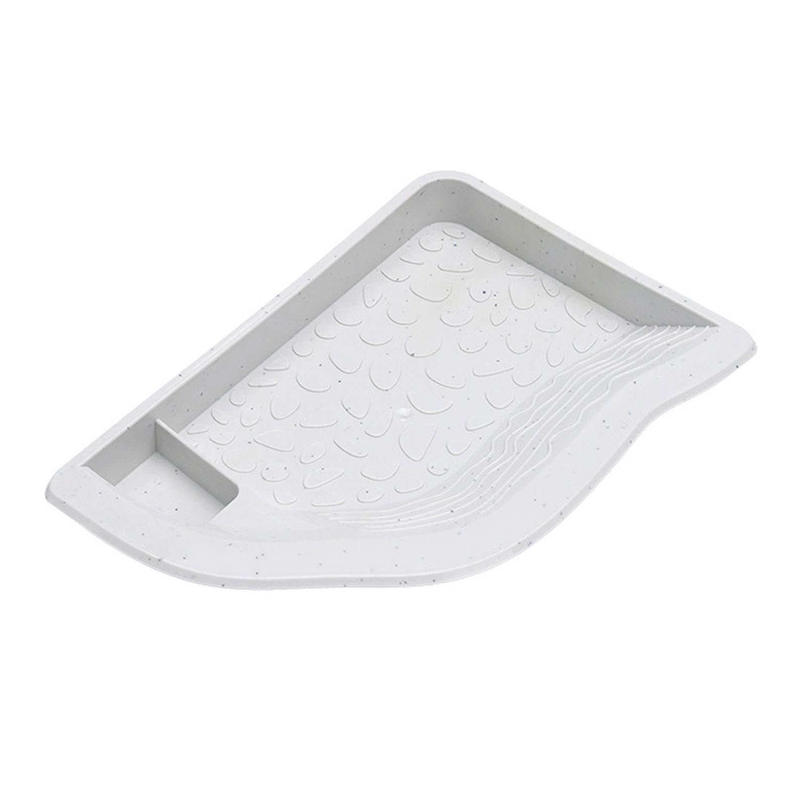 ATORSE Reptile Water Dish with Ramp Landscape Reptile Bathing Pool for Lizard Snake White