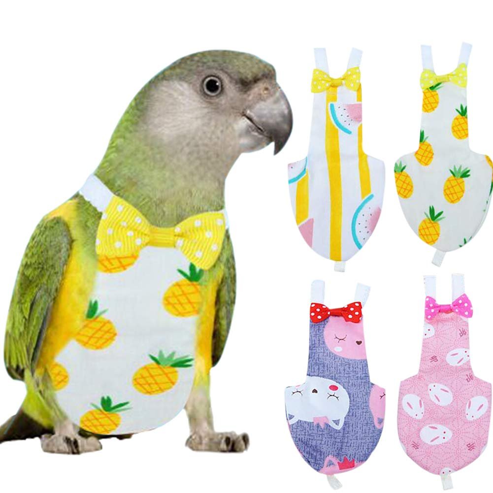 Benting 4PCS Bird Diaper Flight Suite Liners for Macaw African Budgies Parakeet Agapornis Fischeri Cockatiel，Protect Your Bir