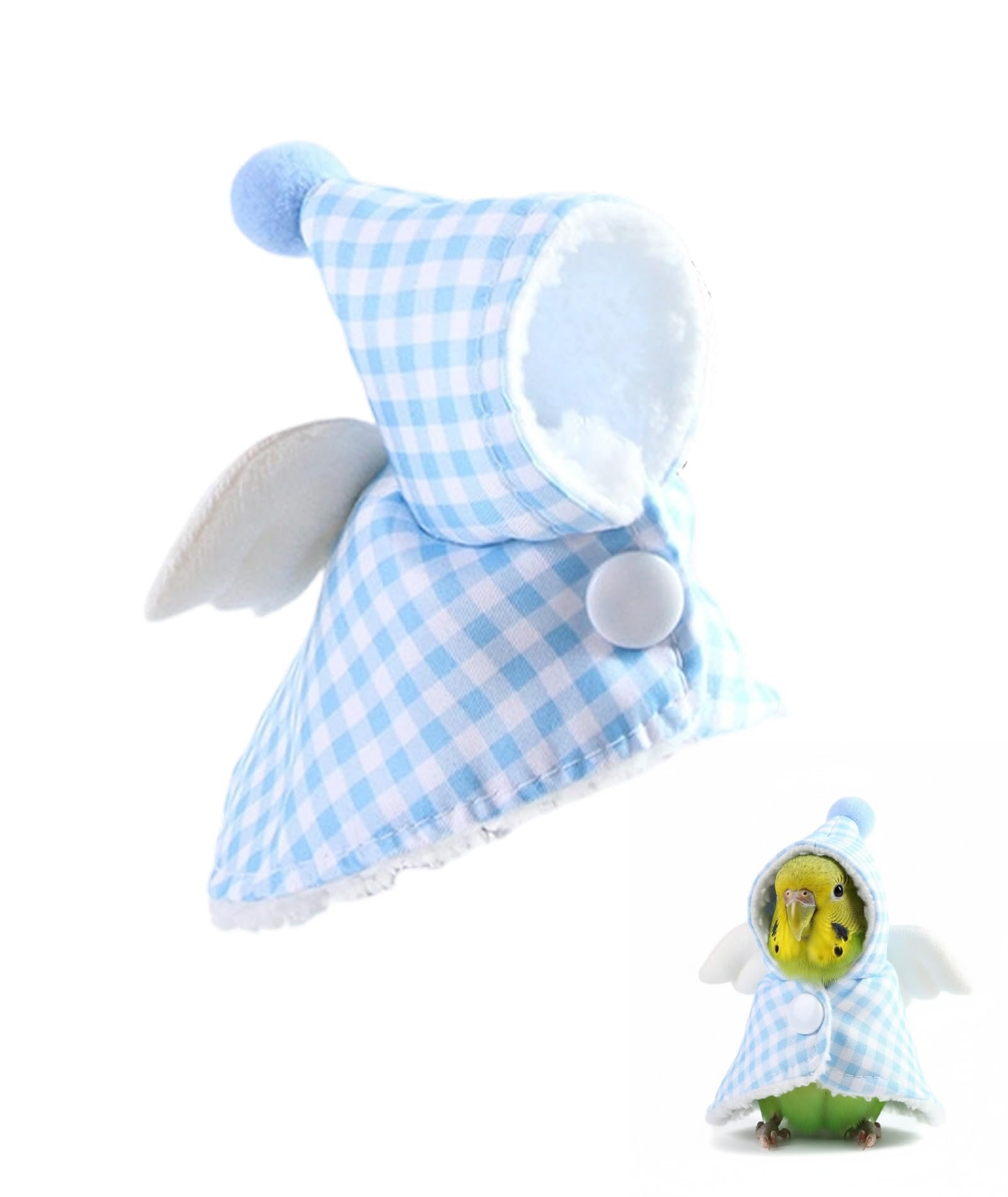 Bird Harness for Parrot, Comfortable Parrot Clothes, Adjustable Dress, Safe Bird Diaper, Soft Birds Harness for Training and