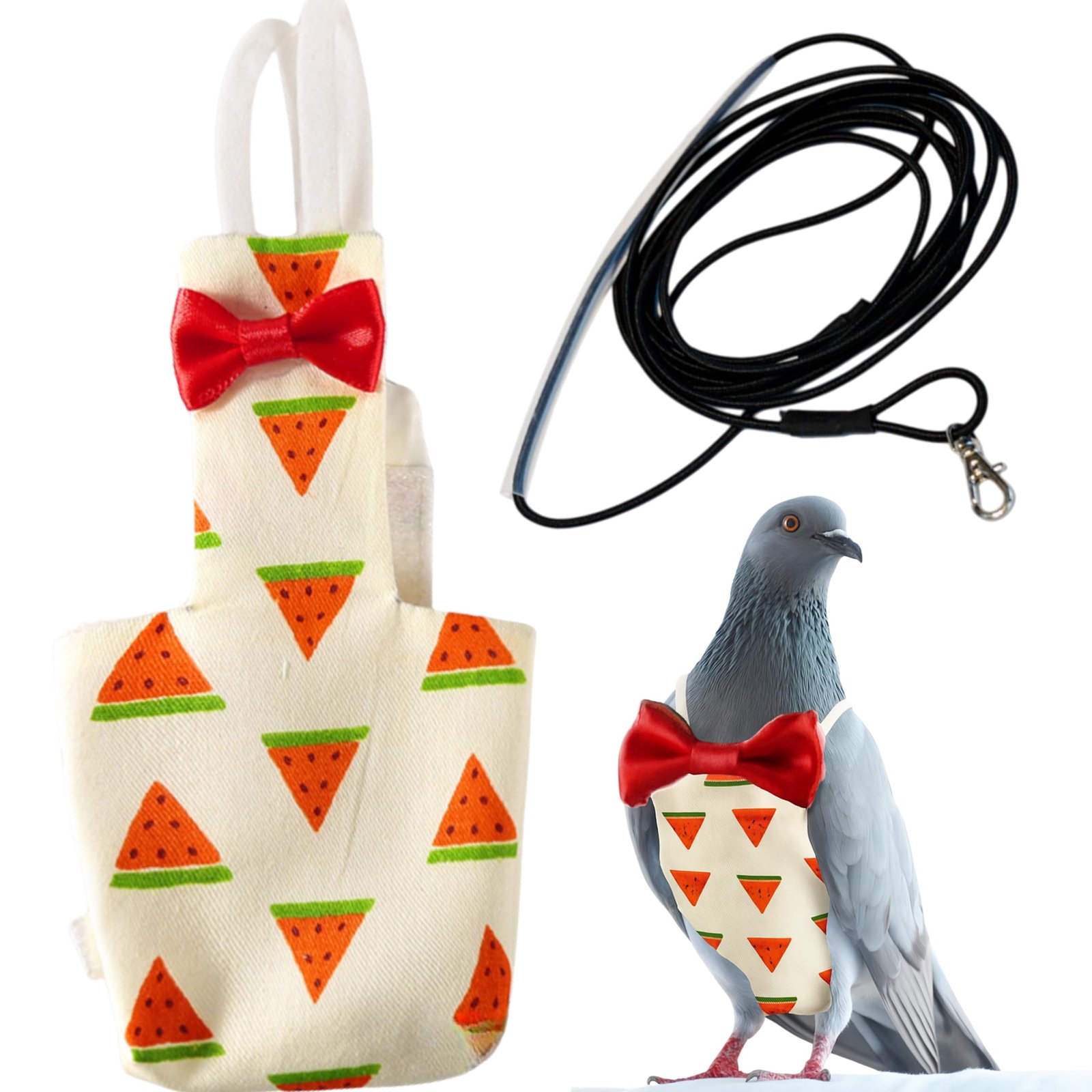 Birds Pigeon Diaper Pants Harness and Leash, Bird Diapers for Pigeons and Leash Harness, Diapers for Birds Cockatiel Parrot,