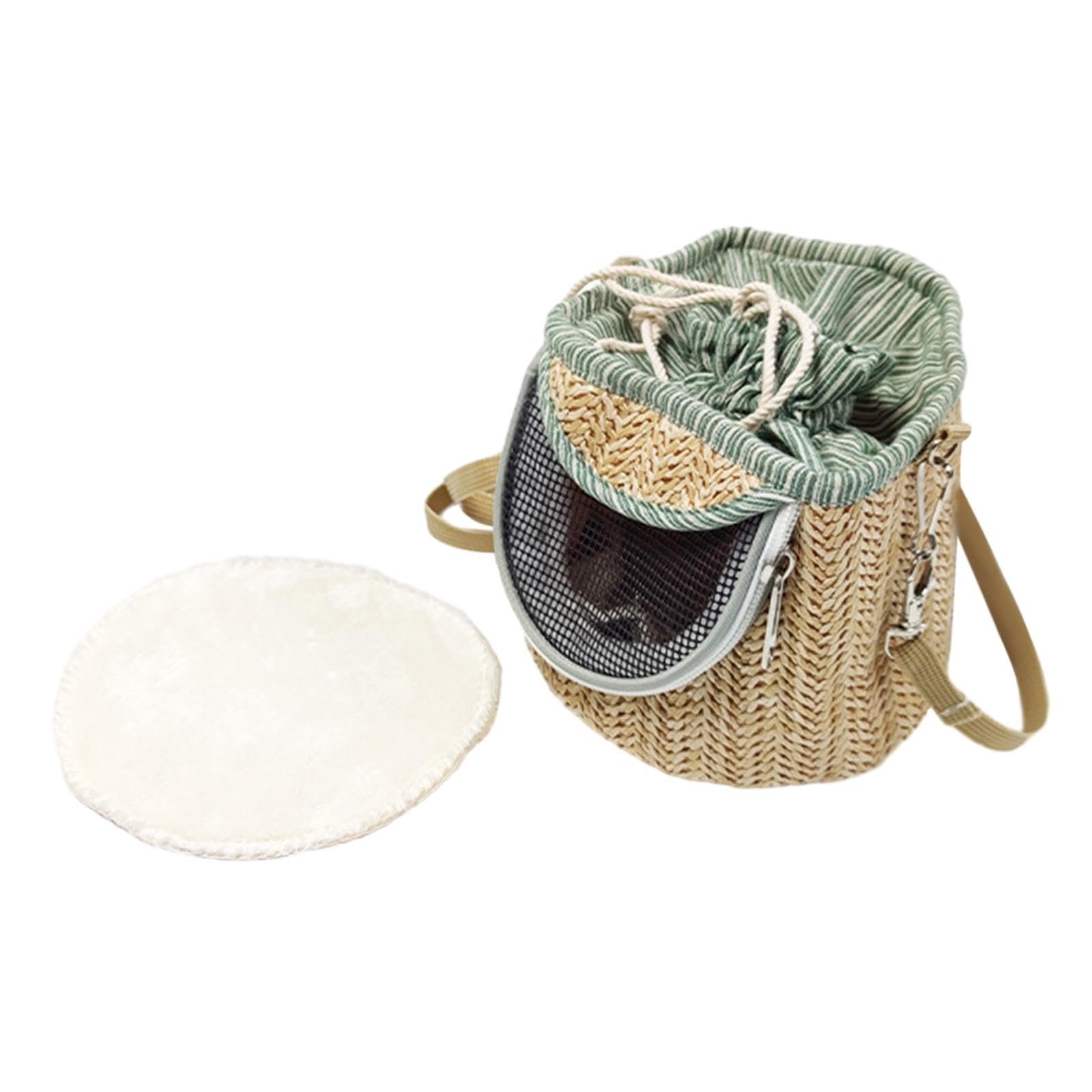 BNF Bird Carrier Bag Travel Shoulder Bag for Parakeets Budgerigars Small Parrots Light Green | Pet Supplies > Bird Supplies >