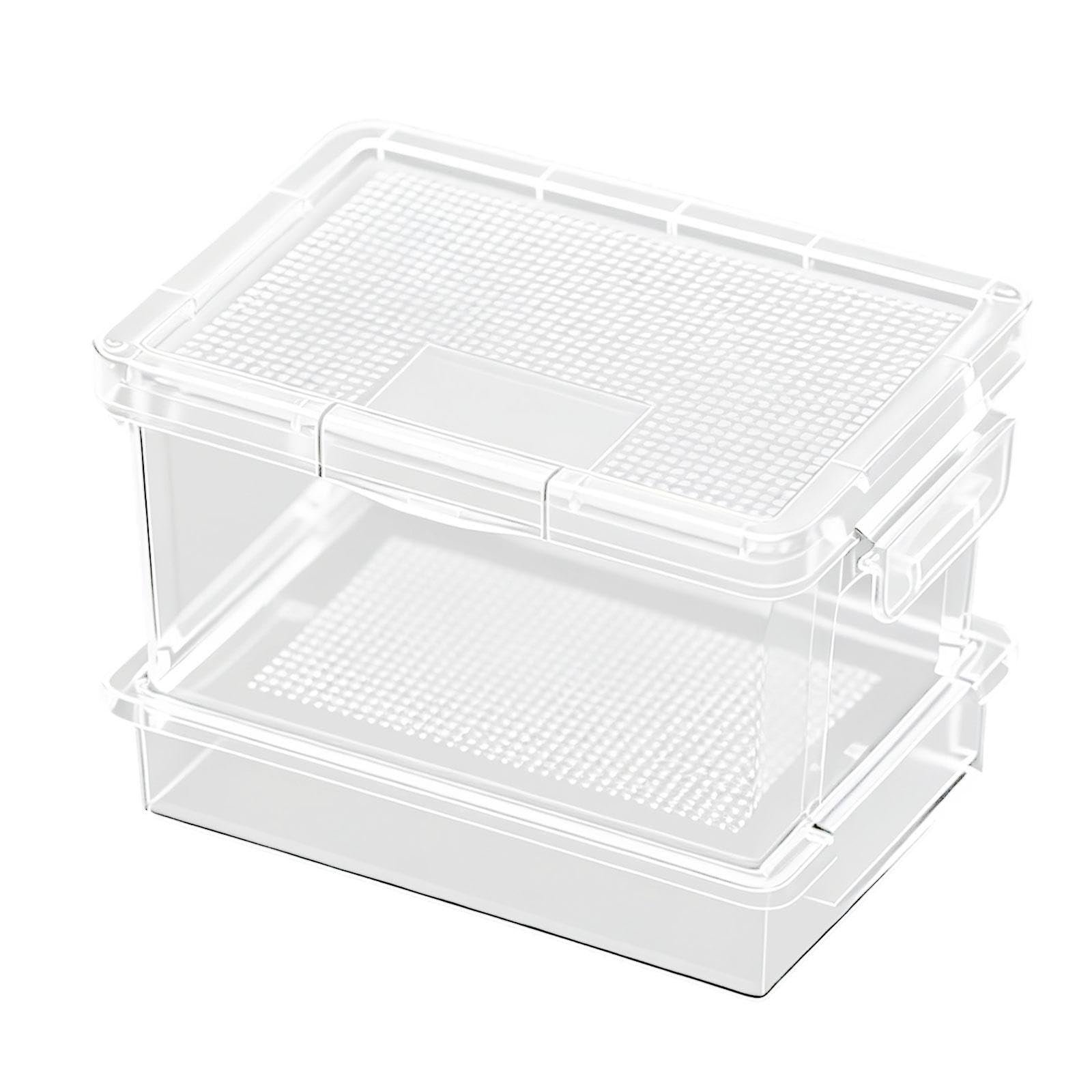 BNF® Reptile Feeding Box Portable Reptile Feeder Box for Cricke Raising Mealworms-Pet Supplies/Reptiles & Amphibians/Feeding
