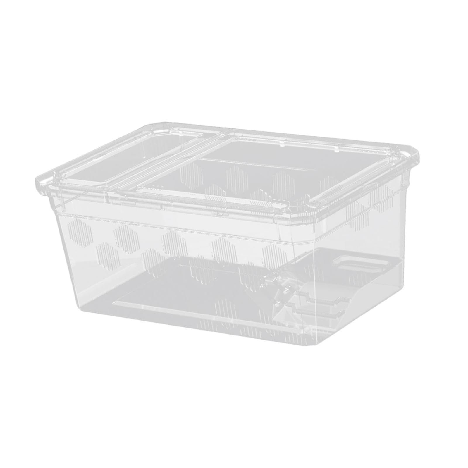 Bnf® Reptile Feeding Box Reusable Cage Critter Keeper for Turtle Scorpion Critter with Terrace