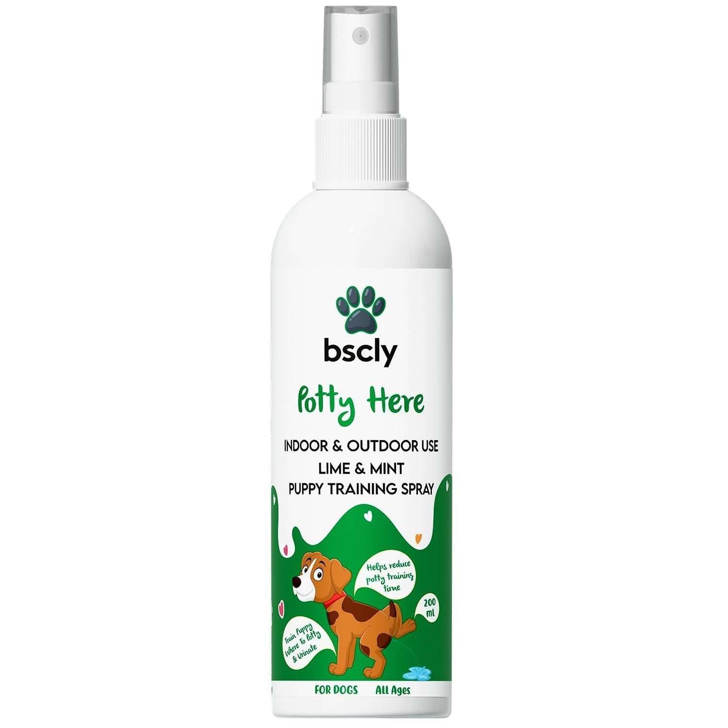 Bscly Dog Potty Training Spray for Puppies & Dogs | Pee Attractant & Toilet Training Aid | Trains Pets to Go in One Spot | In