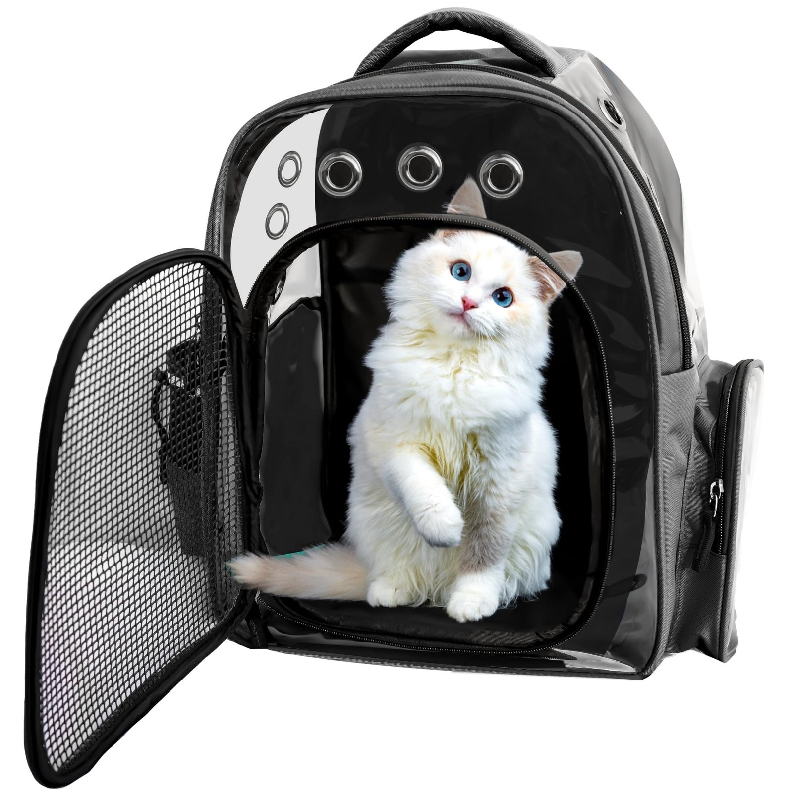 Buraq Pets Pet Backpack | Breathable Carrier for Cats, Puppies & Small Pets