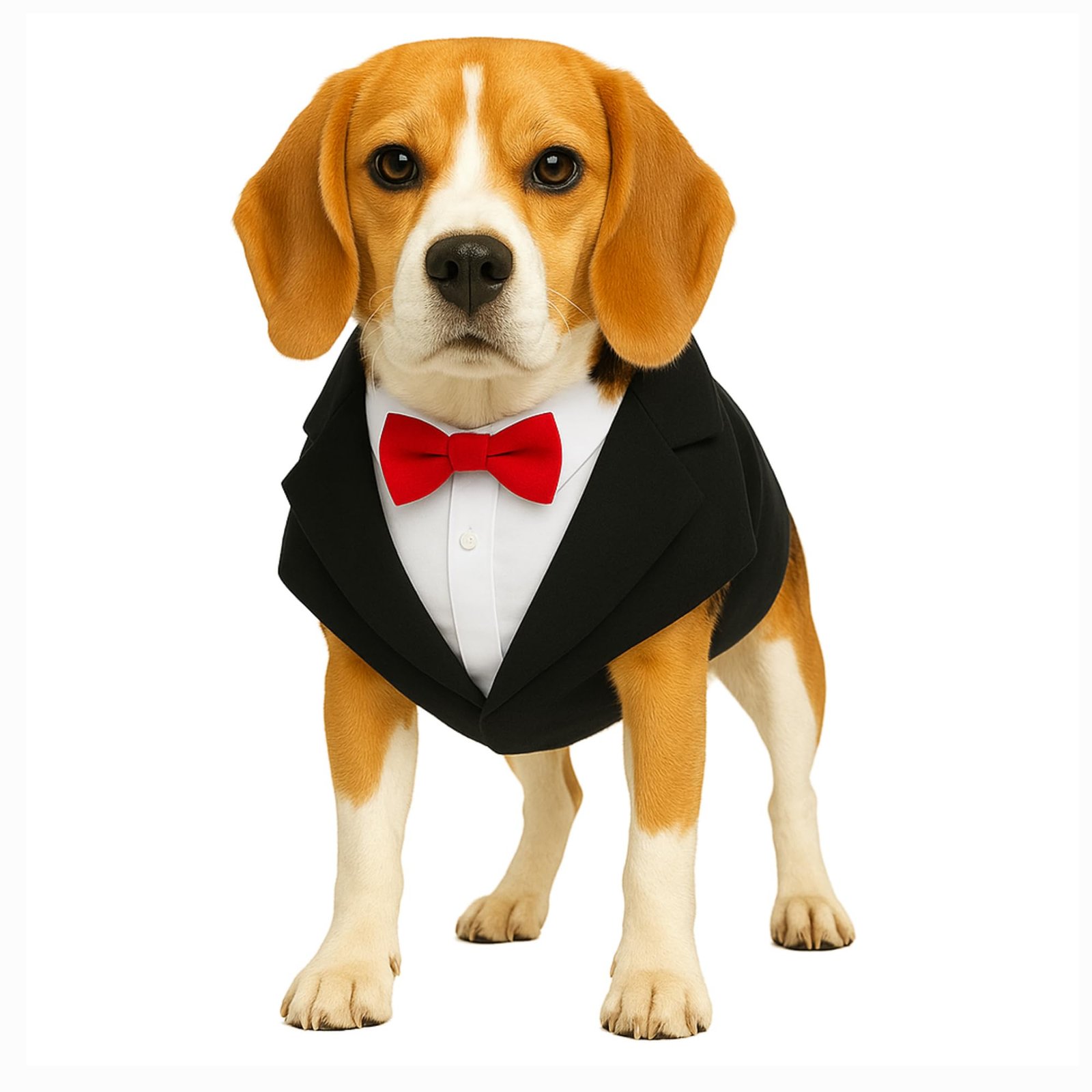 Buraq Pets Premium Dog Wedding Suit, Elegant Tuxedo with Bow Tie & Bandana