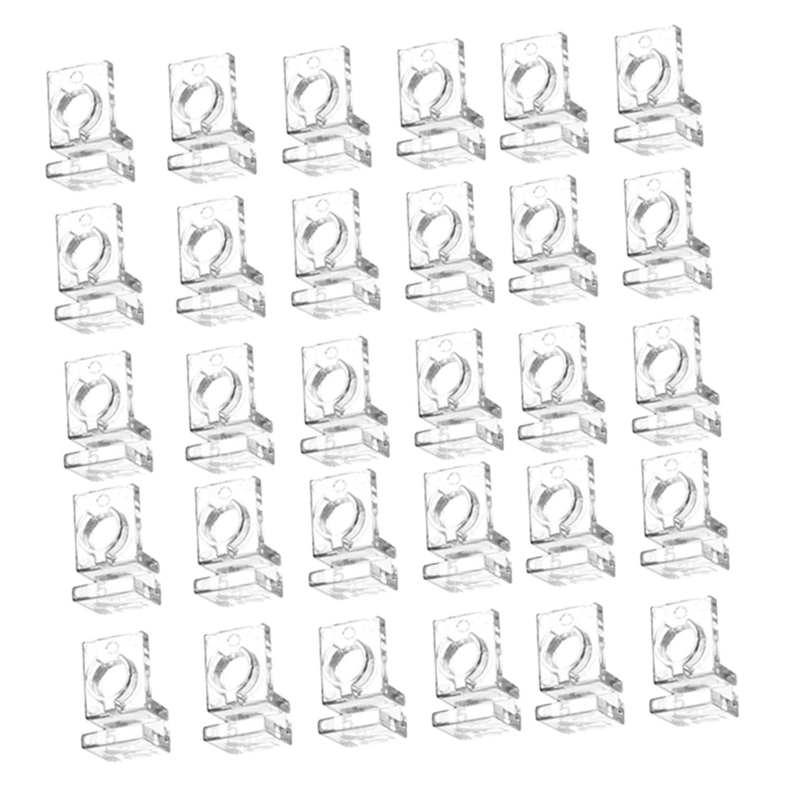 CALANDIS® 30 Pieces Fish Tank Glass Lid Clips Fish Tank Cover Holder Hose Fixing Clips for 5mm | Aquariums & Tanks | Fish & A