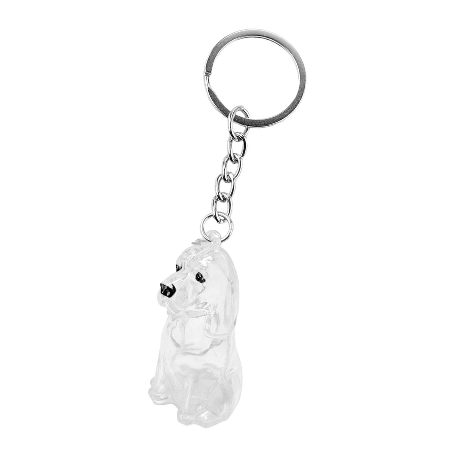 CALANDIS™ Dog Shape Keychain Pet Hair Storage Bottle for Sympathy Gift Girls Women Men Beagle | Pet Memorials & Urns | Pet Su