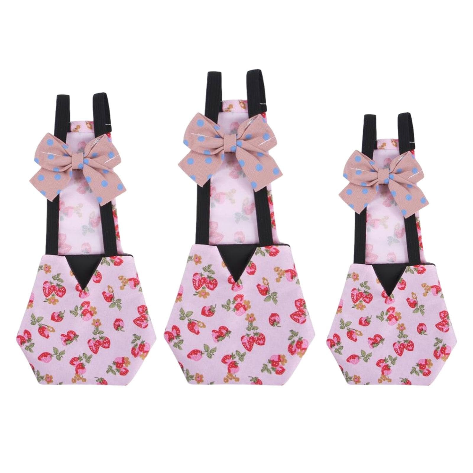 CALANDIS® Goose Clothes with Bow Tie Washable Pet Bird Diapers for Hens Poultries Bantam Deep Pink | Backyard Poultry Supplie
