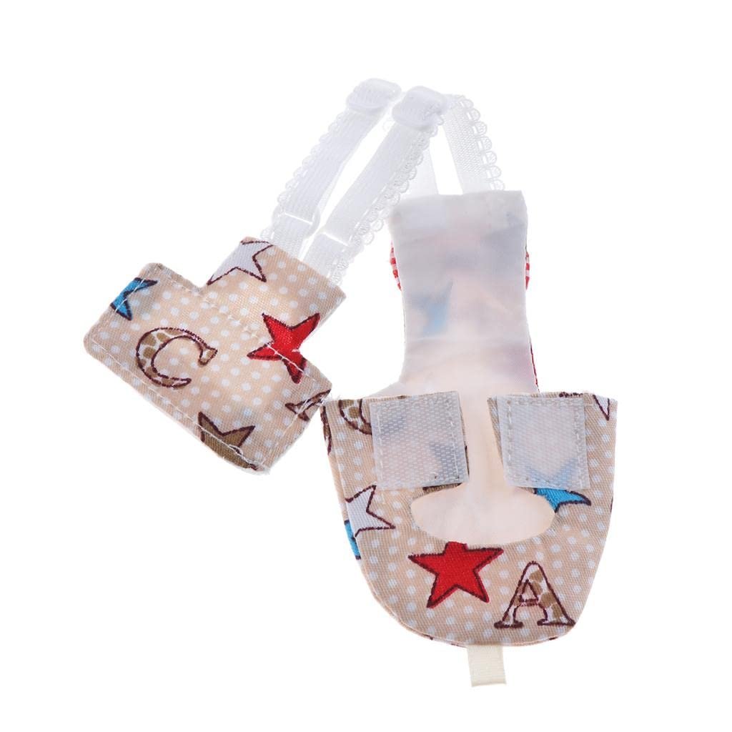 CALANDIS Parrot Diaper Reusable Washable Nappies Flight Suit for Small to Large Birds ABC S
