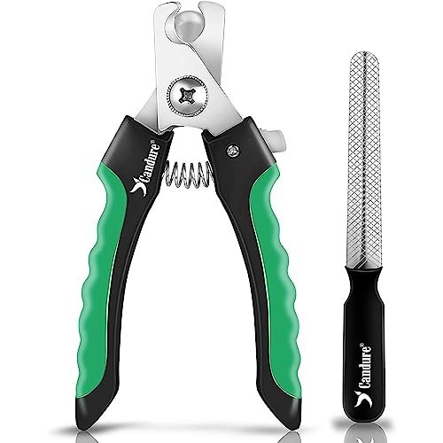 Candure Dog & Cat Nail Clipper Stainless Steel Cat Claw Trimmers for Rabbits, Guinea Pigs, Birds, Puppies, Kittens and Small