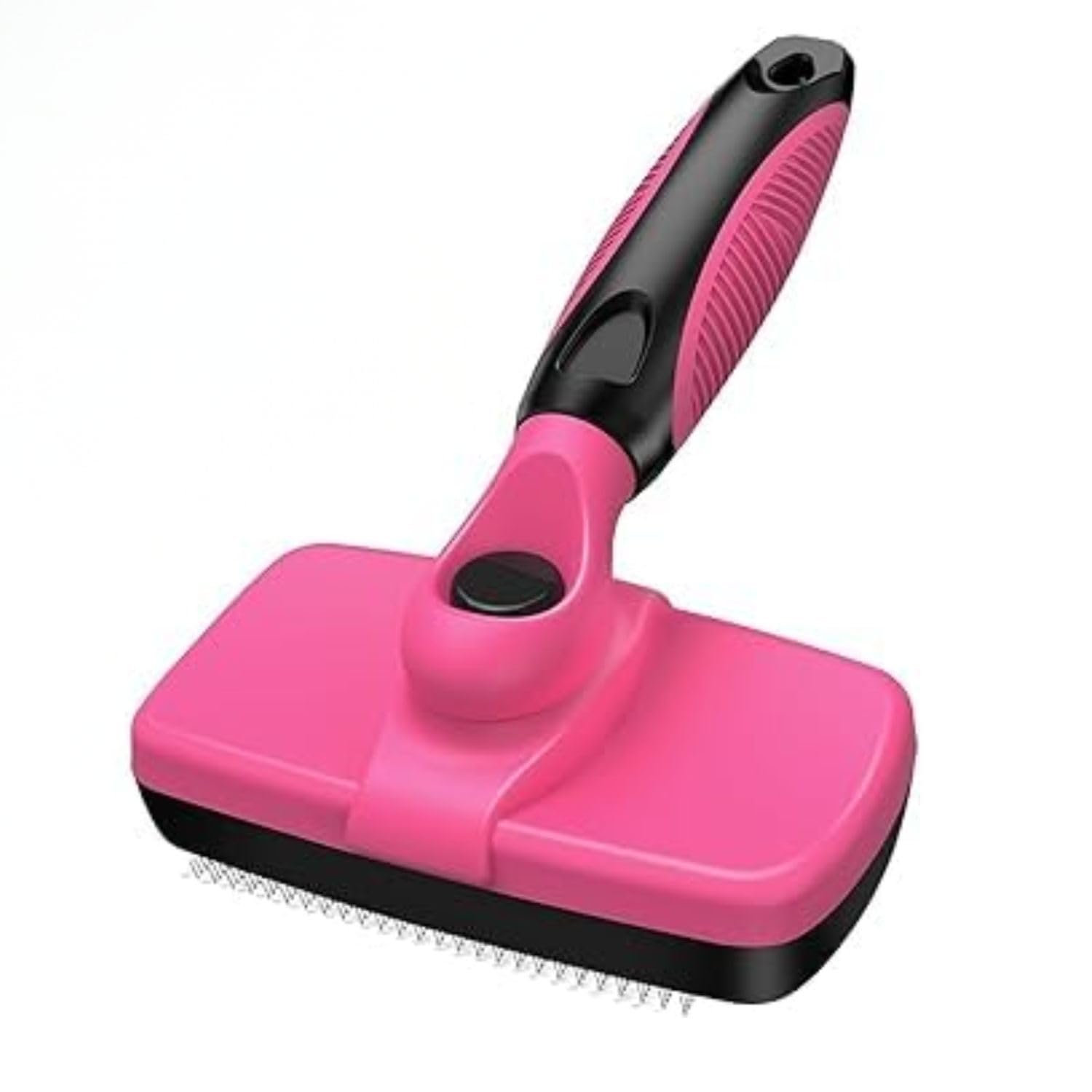Cawypety Self Cleaning Slicker Brush for Dogs & Cats – Pet Hair Remover Grooming Brush with Easy Push Button and Comfortable