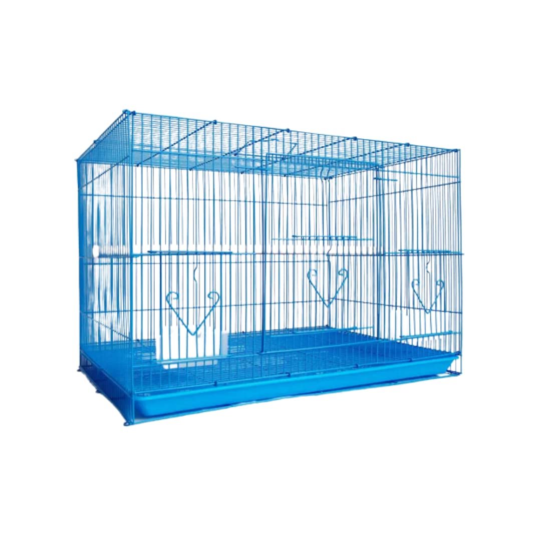 CENTRAL FISH AQUARIUM 15'Bird metal cage for Budgies,Finches,Love Birds,Cocktails,Conures,Cuttlefish BoneHolder, Cuttlefish B