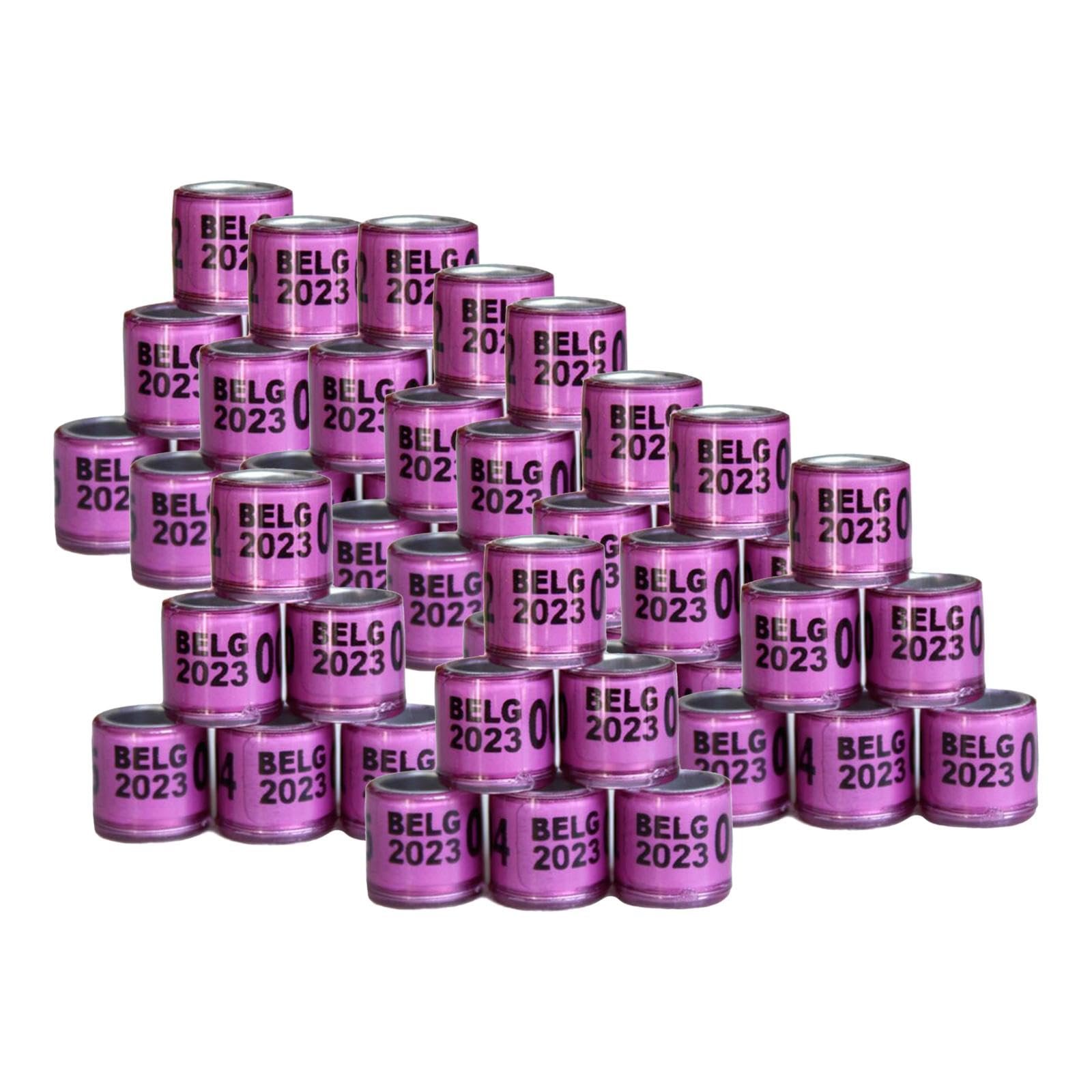 Club Bollywood®Identify Bands with Number Dove Foot Bands for Most Adult Birds Poultry Duck Violet|Pet Supplies | Bird Suppli