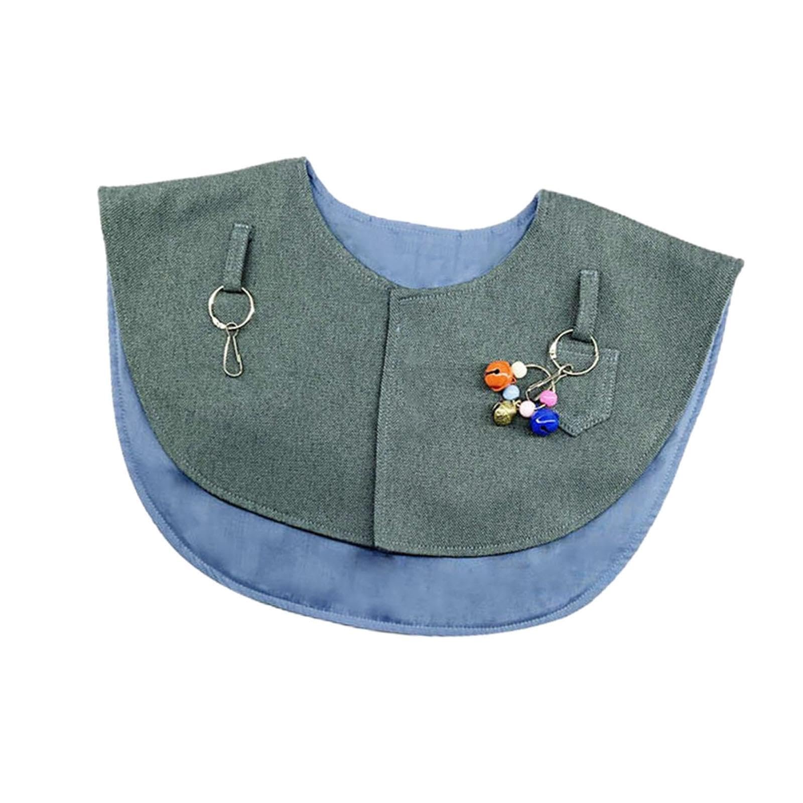 Club Bollywood®Parrot Anti Scratch Shoulder Protector Shawl for Small Medium Parakeets Blue Gray|Pet Supplies|Bird Supplies|T