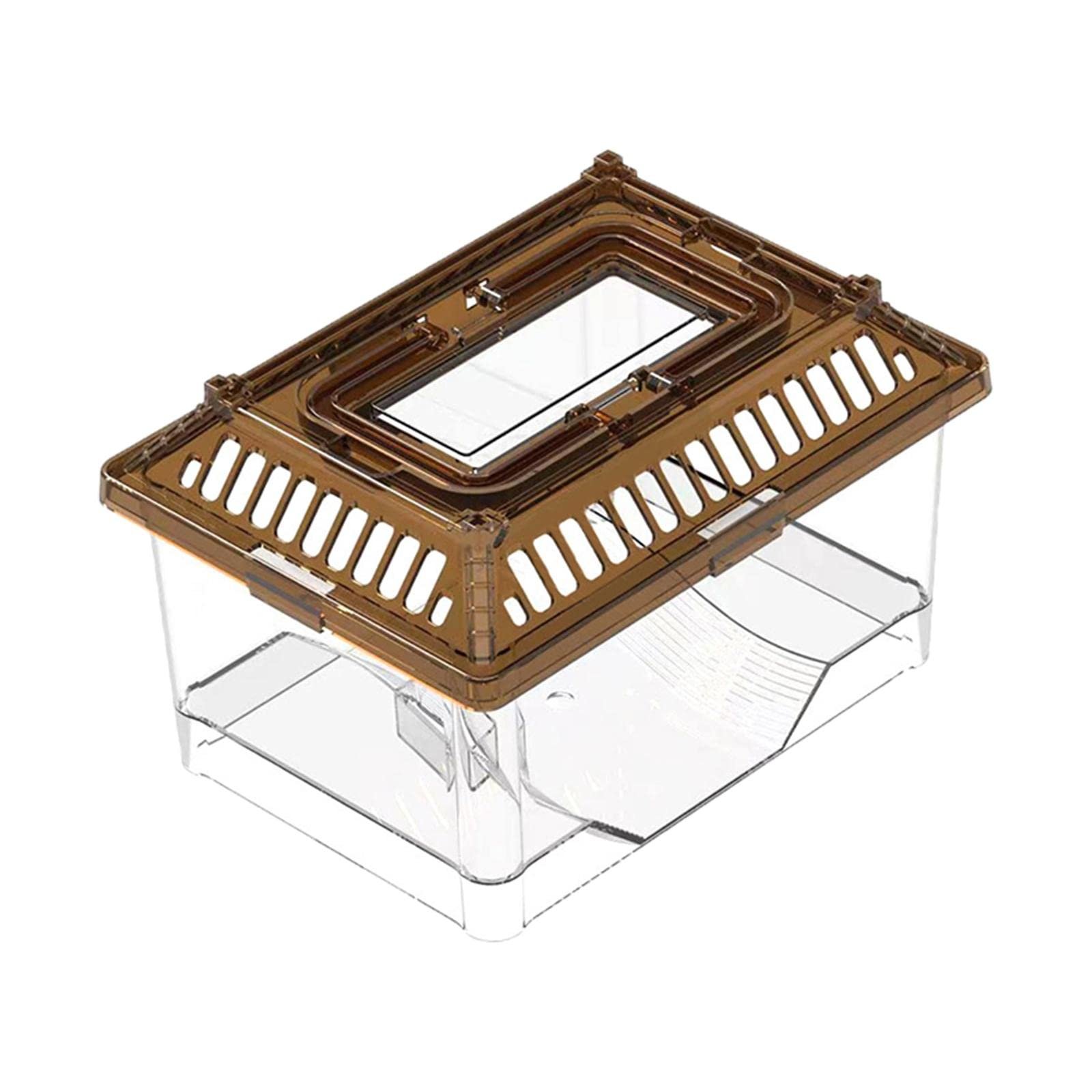 Club Bollywood®Small Turtle Tank Small Fish Tank with Handle and Cover for Hermit Crabs| Reptile Supplies| Reptile Supplies|1