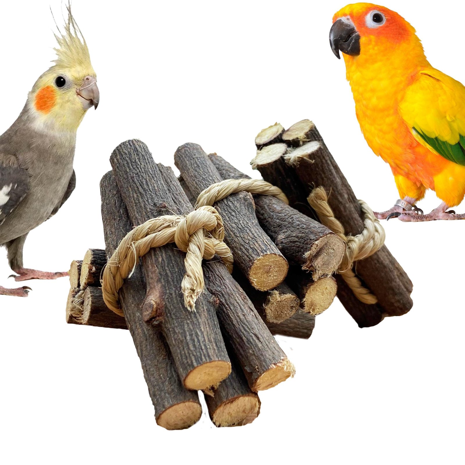 Congo® Neem Or Eucalyptus Chewing Toy Twigs for Budgies, Cockatiels, Conure, Senegal, Amazon, African Grey and Other Birds |