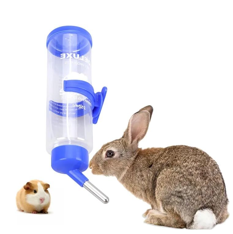 Cozy Puppies 250ml Water Bottle Automatic No Drip Hanging Water Feeder Dispenser for Small Animals Guinea Pig Rat Rabbit Dwar