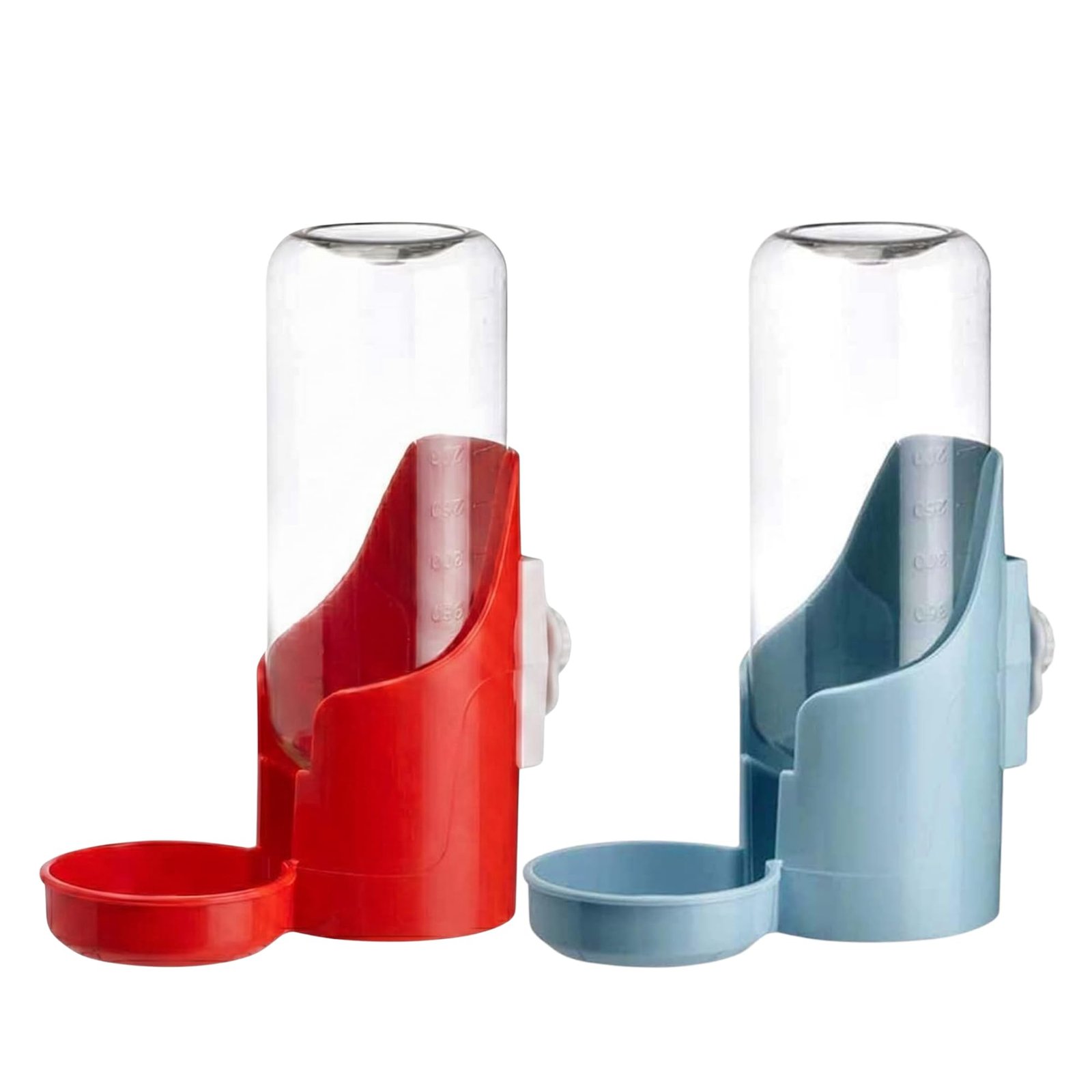 D&C PAWS 400ML Small Pet Auto Water Dispenser with Food Bowl, Automatic Water Feeding Bowl for Rabbits, Ferrets, Cats, Birds,