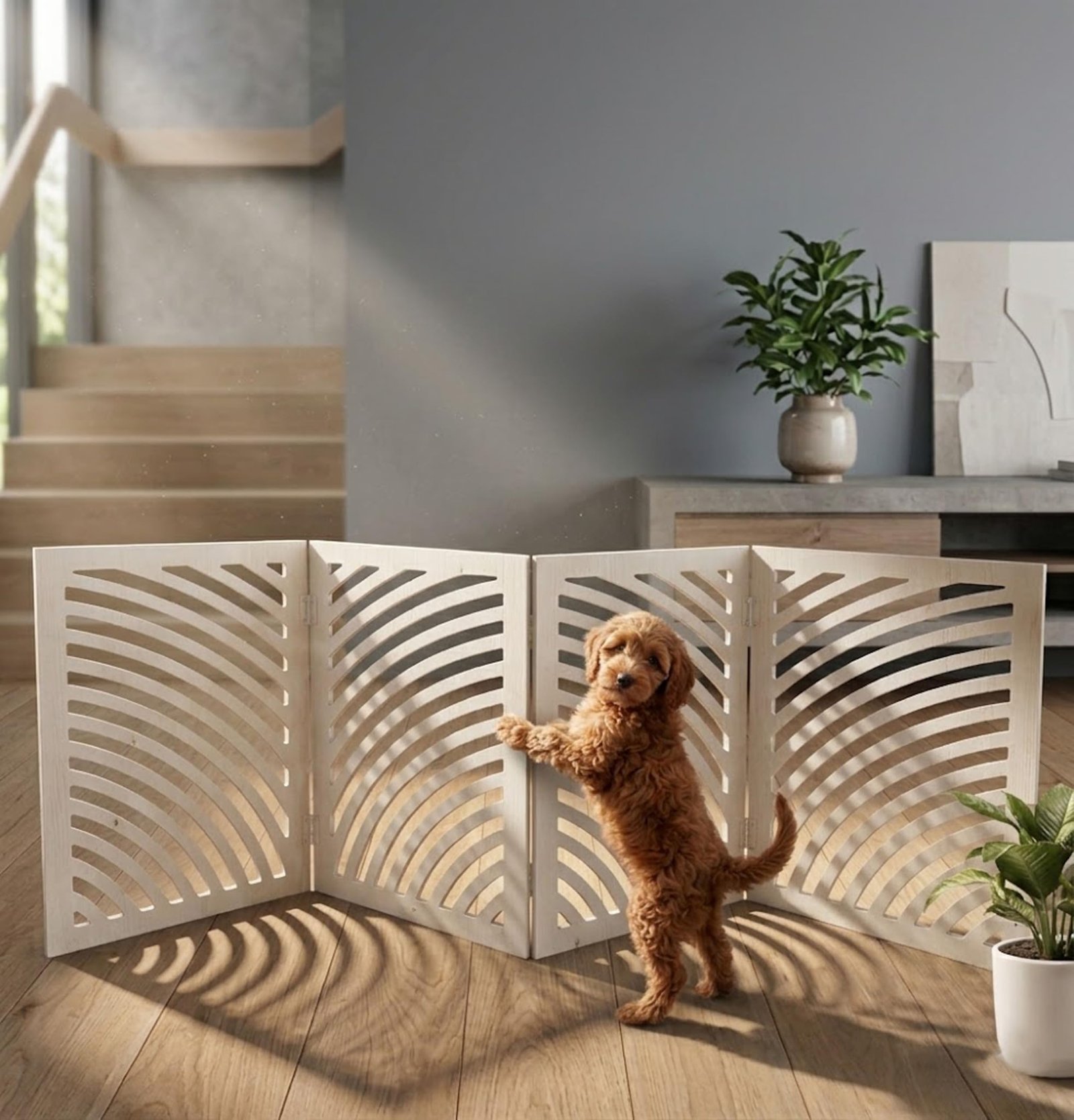 DECKZA Extra Tall Retractable Baby Gate & Pet Safety Barrier – Indoor/Outdoor Baby Proofing Stair Gate for Toddlers, Dogs, an