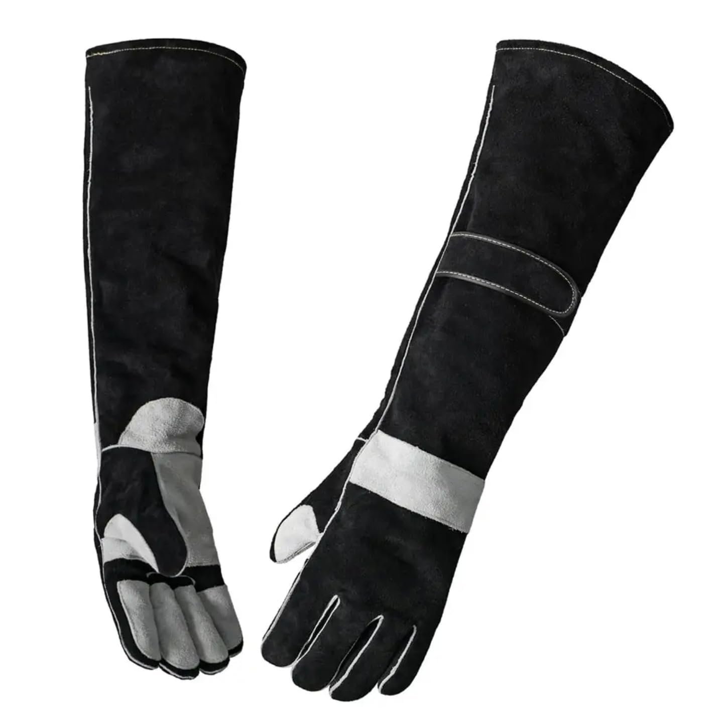 DICASTONE 24-Inch Animal Handling Anti-Bite Gloves | Heavy-Duty Leather Protection for Dogs, Cats, Birds, Parrots, Reptiles,