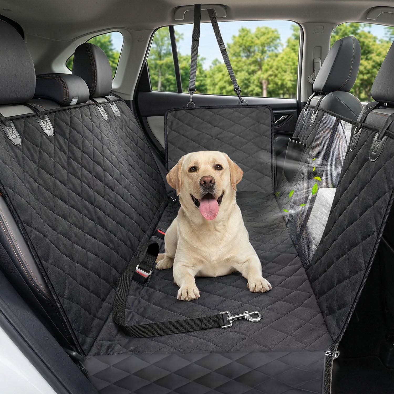 Dog Car Seat Cover, 600D Heavy Dute Car Seat Cover for Dogs Pets, 100% Waterproof Anti-Scratch Nonslip Dog Hammock for Cars,