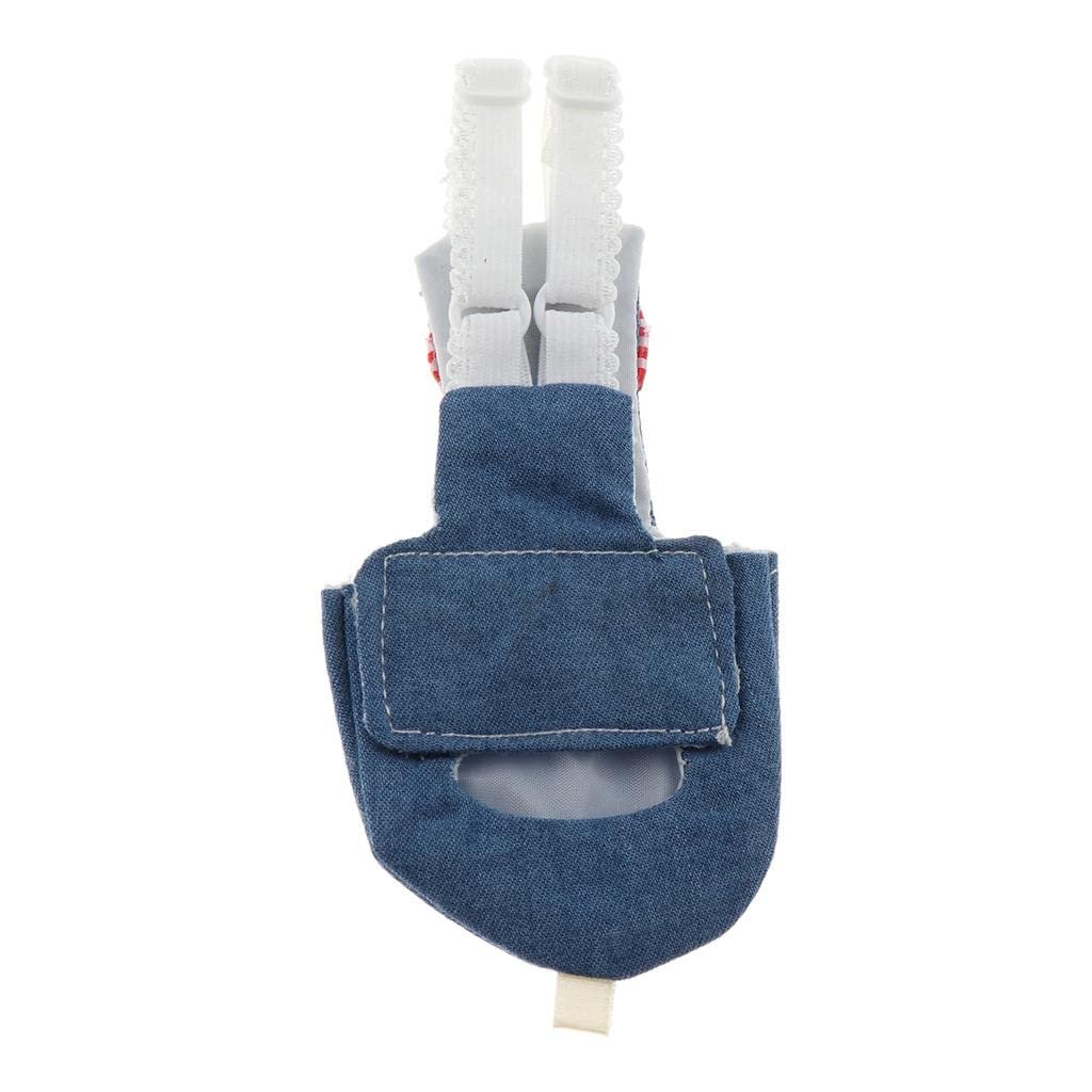 Drunkers Parrot Diaper Reusable Washable Nappies Flight Suit for Small to Large Birds Denim S