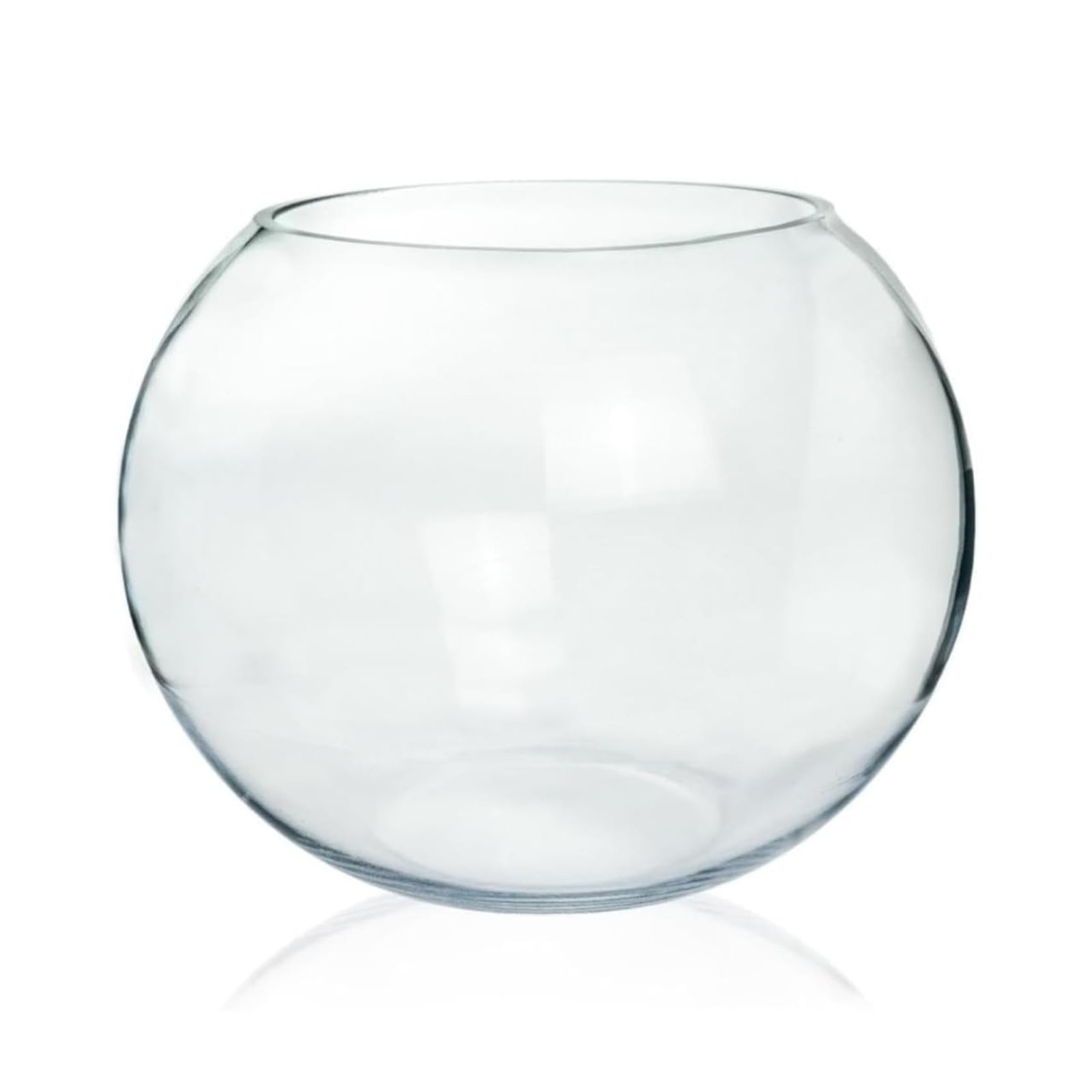ecofynd Glass Terrarium Bowl, Fish Bowl, Crystal Clear Aquarium Bowl for Fish, Round Bubble Vase for Events, Decorating, Xmas