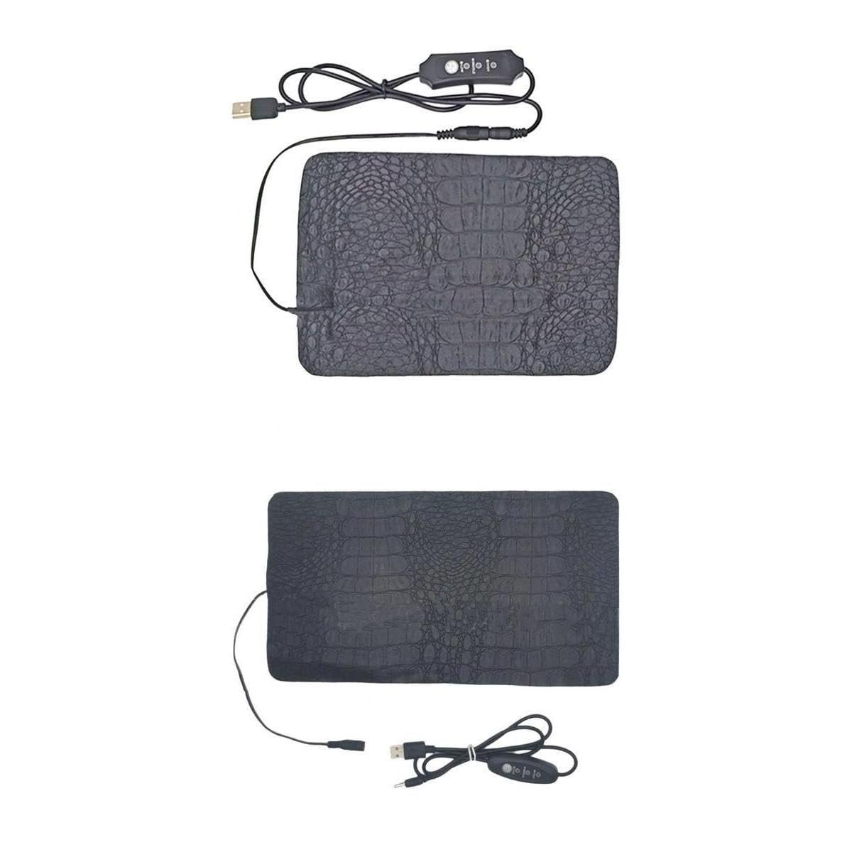 Enakshi® 2X USB Reptile Heat Pad Small Waterproof for Lizard Spider Tortoise|Pet Supplies | Reptile Supplies
