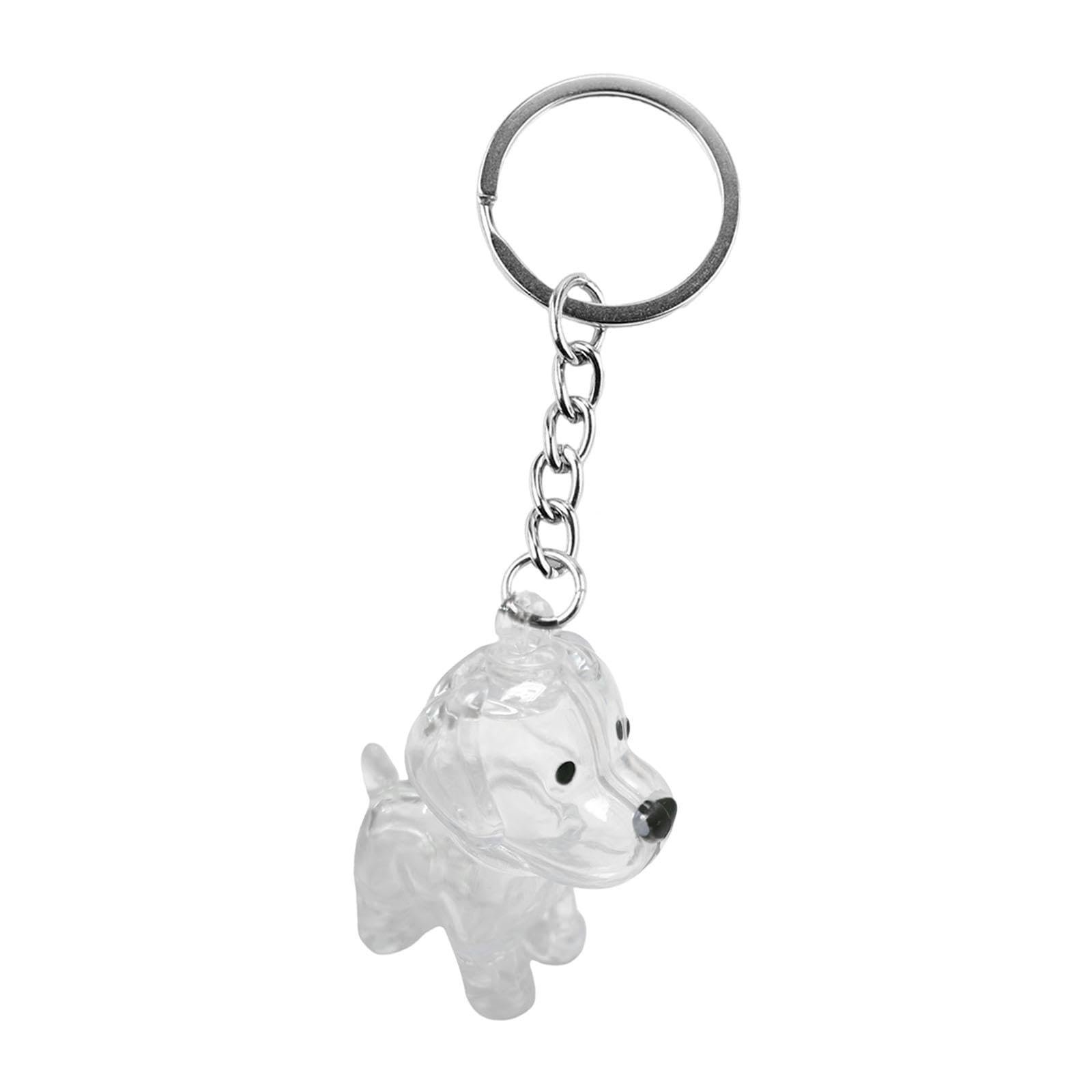 Enakshi® Dog Shape Keychain Pet Hair Storage Bottle for Sympathy Gift Girls Women Men Golden Retriever|Pet Supplies | Pet Mem