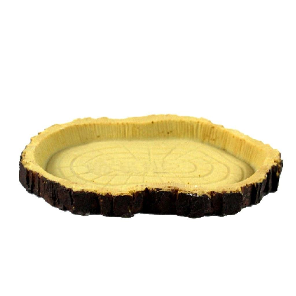 Enakshi Reptile Feeding Bowl Food Water Resin Dish Pet Vivarium Tortoise Gecko Snake |Pet Supplies | Reptile Supplies