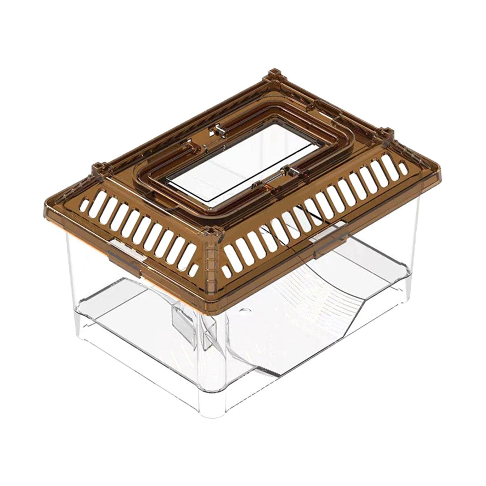Enakshi Small Turtle Tank Small Fish Tank with Handle and Cover for Hermit Crabs| Pet Supplies|Reptile Supplies