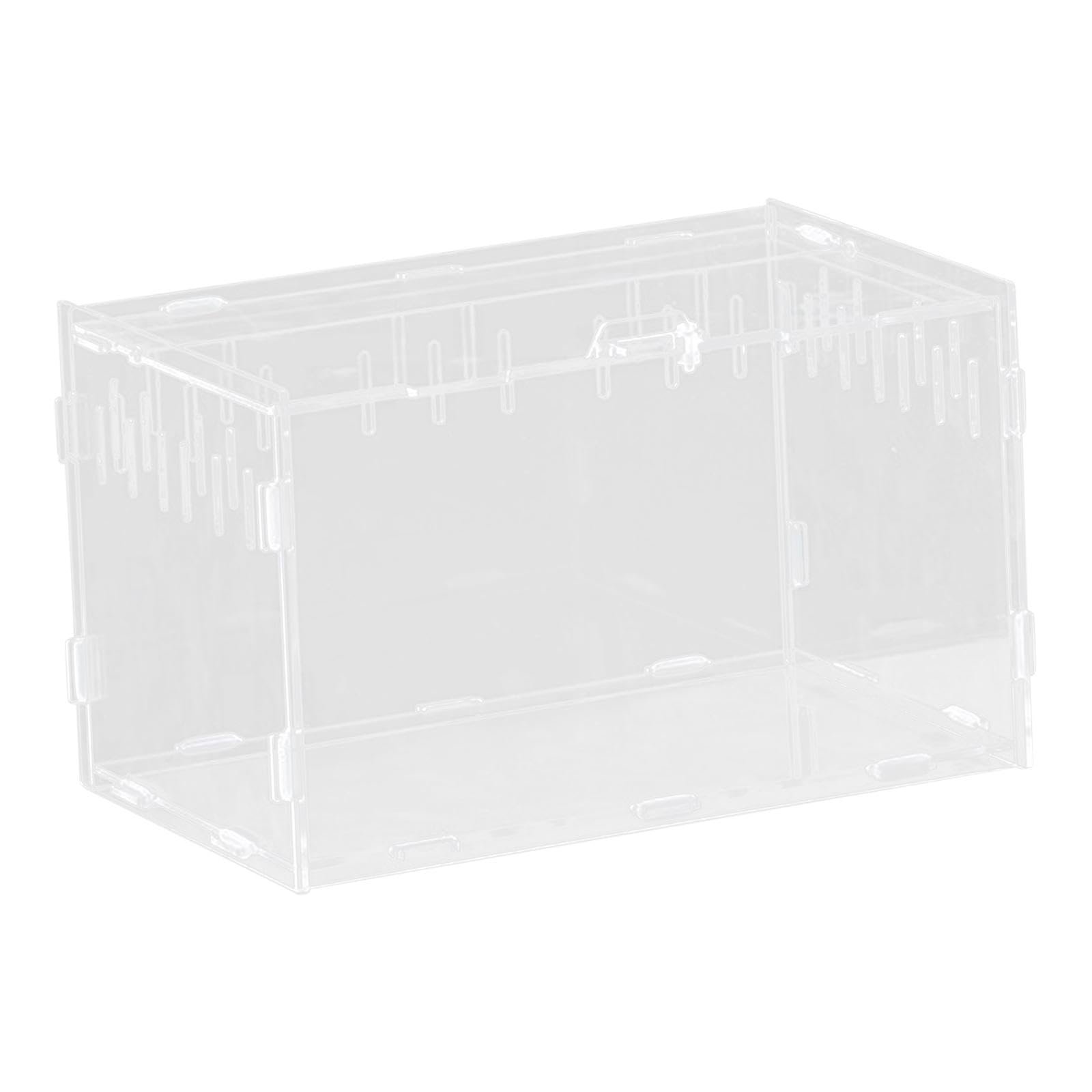 FABLOFT Reptile Breeding Box Spacious Clear Breathable for Frog Hermit Crabs 25x15x15cm