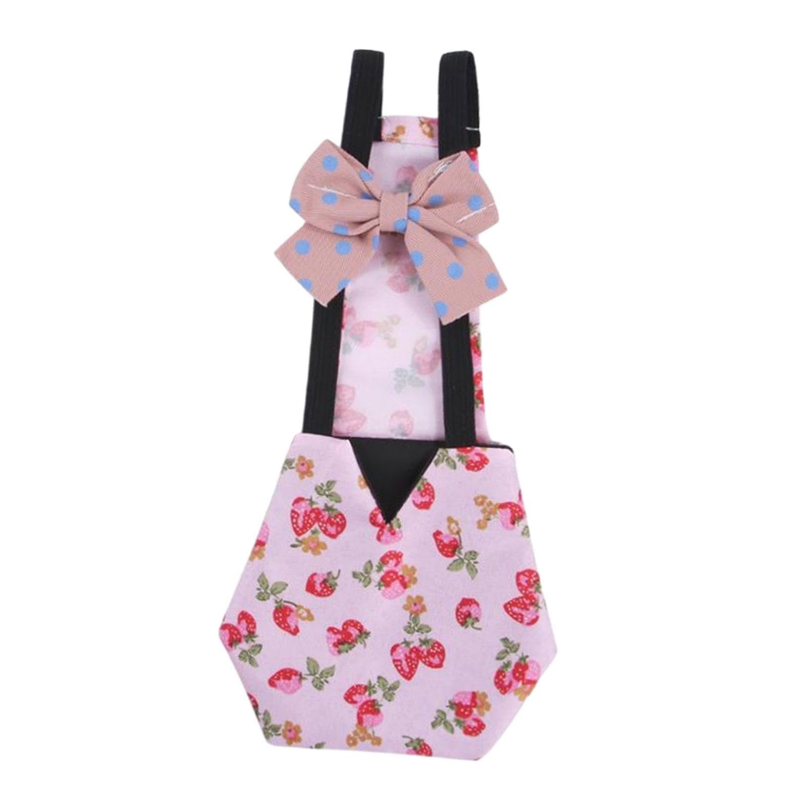 Fashion My Day Goose Clothes with Bow Tie Washable Pet Bird Diapers for Hens Poultries Bantam Deep Pink|Pet Supplies|Backyard
