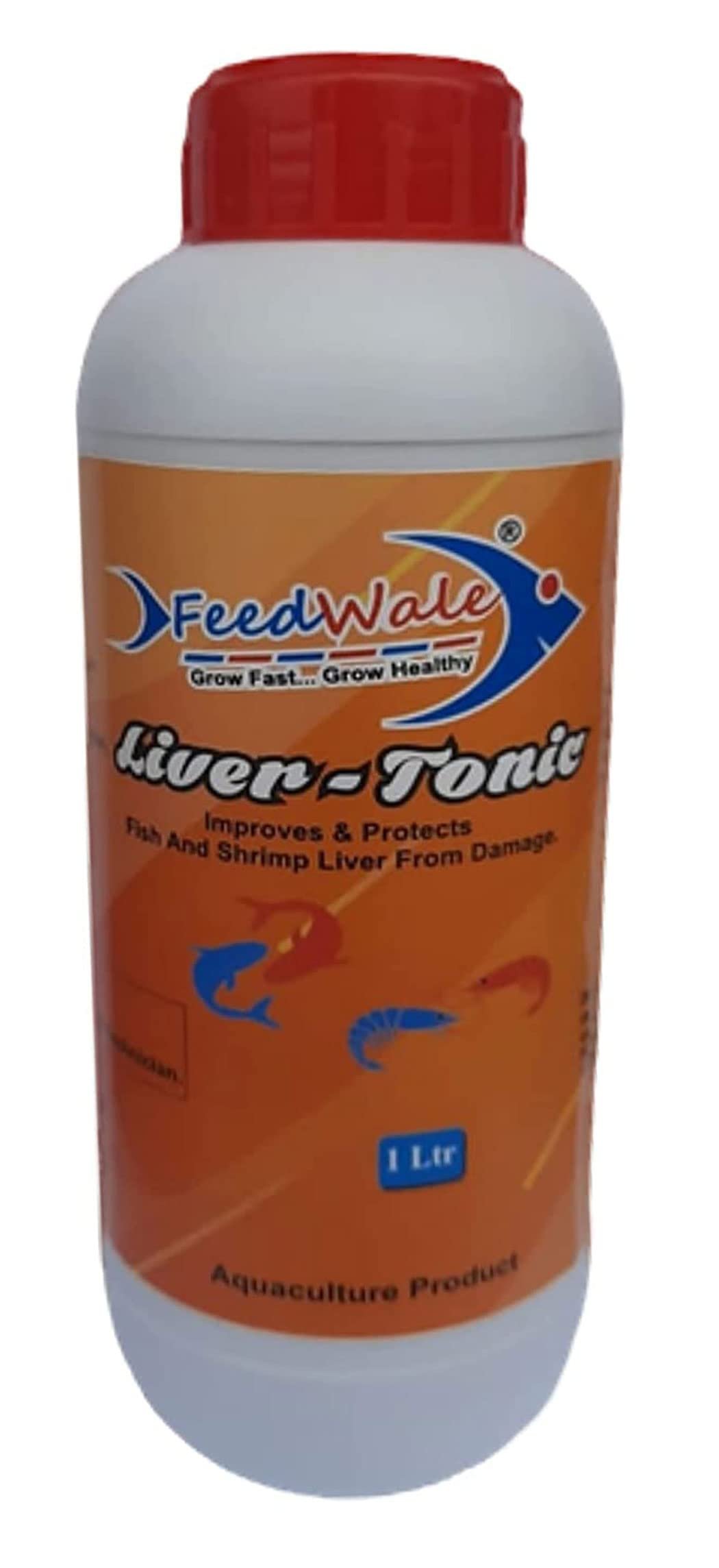 FeedWale Liver Tonic 1 Litre Helps Fish in Digestion of Feed