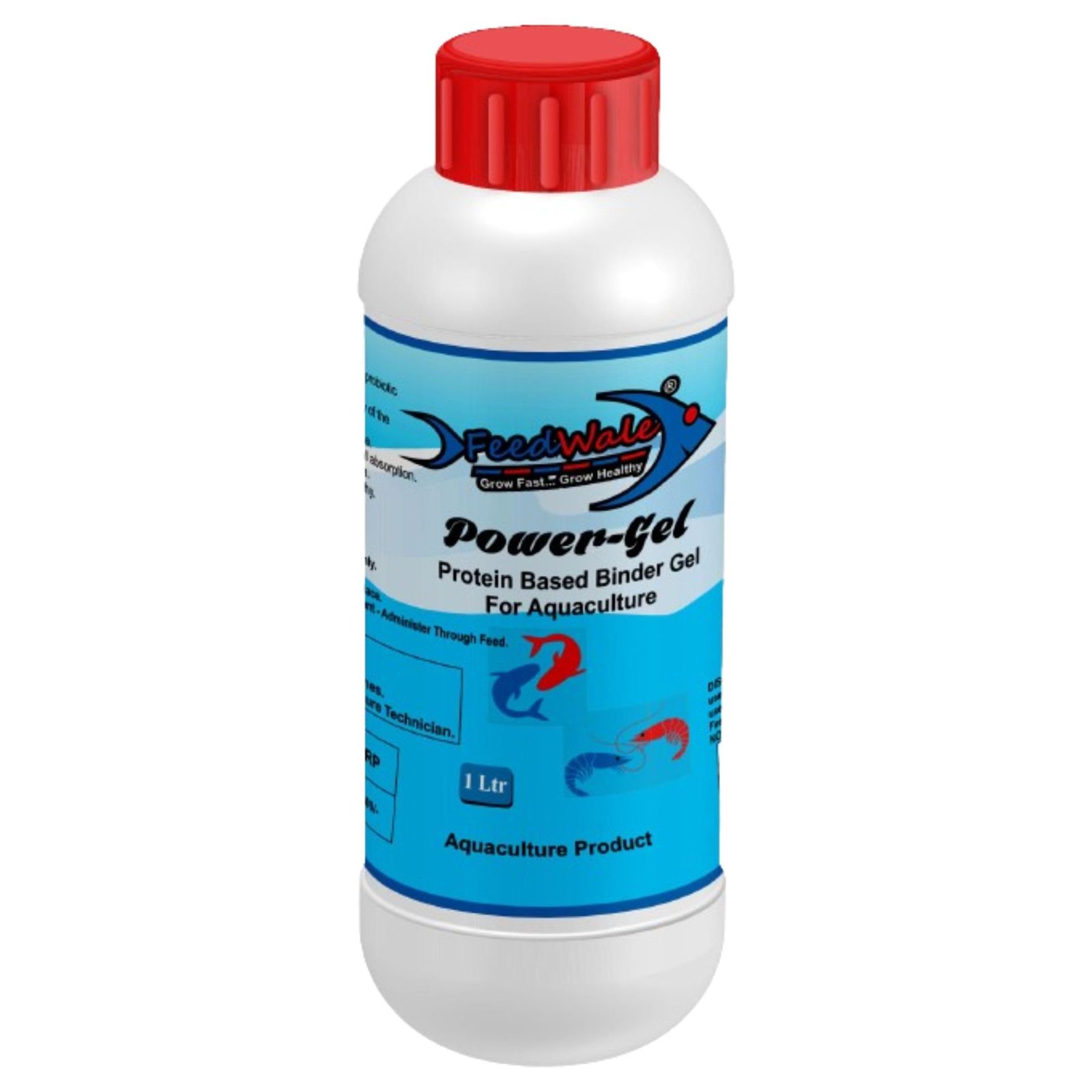 FeedWale Power Gel Protein Based Binder Gel to Mix Medicines with Fish Feed - 1 Litre