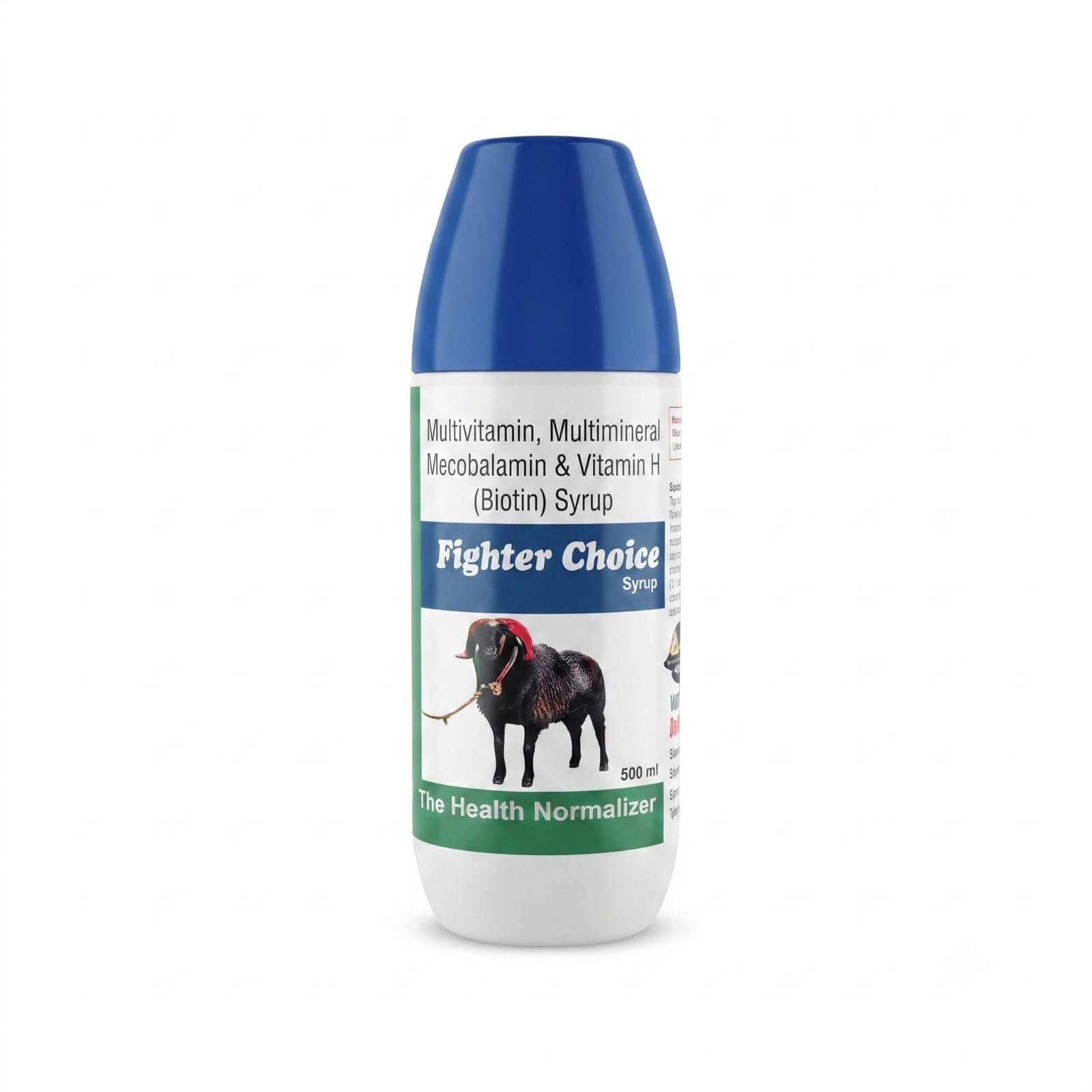 Fighter Choice Animal Multivitamin, Multimineral, Mecobalamin & Vitamin H (Biotin) Syrup for Goats & Sheep | Health Supplemen