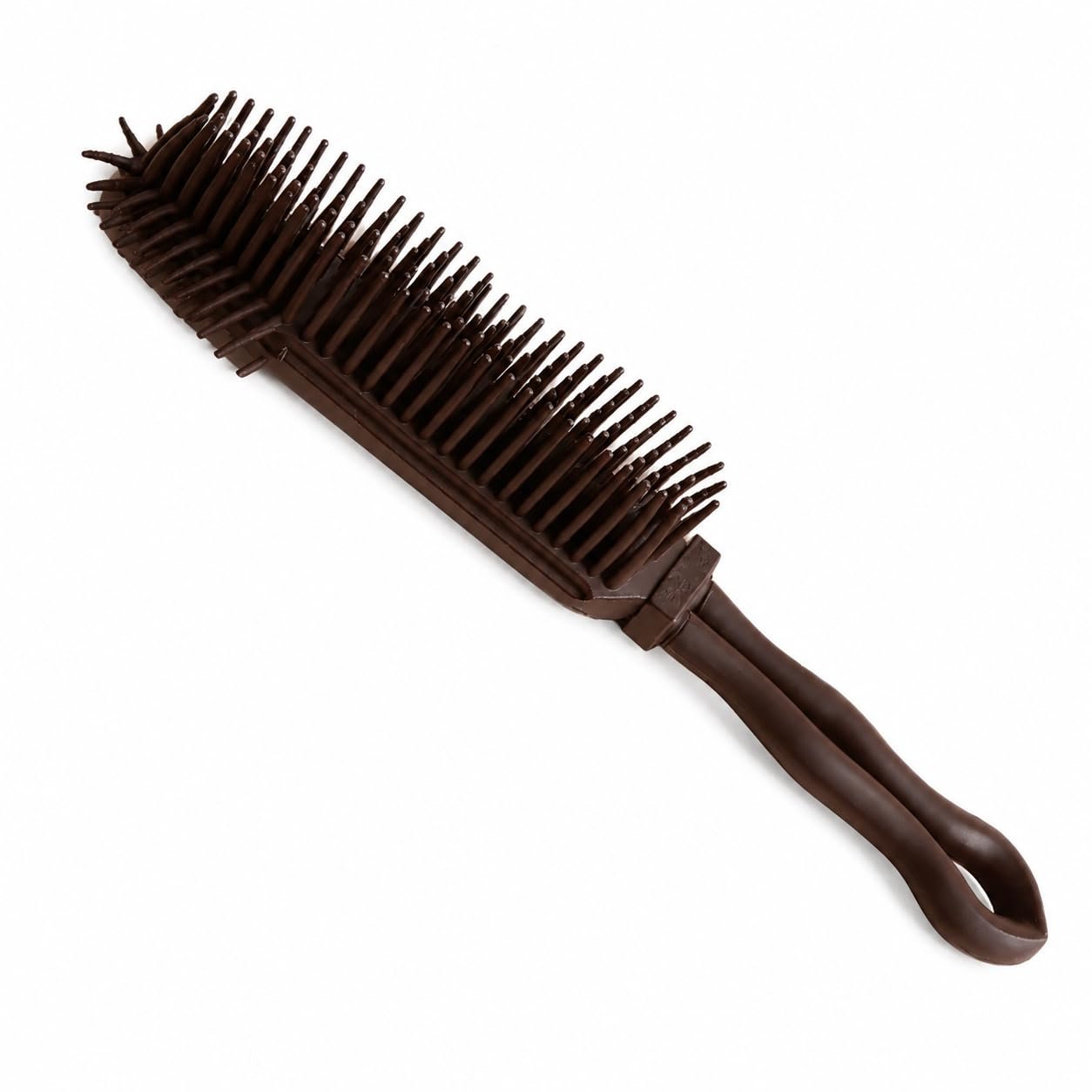 Flexibristle Pet Grooming Brush for Dogs & Cats | Tilting Heads, Soft Rubber Bristles, Tangle-Free Deshedding, Skin-Friendly