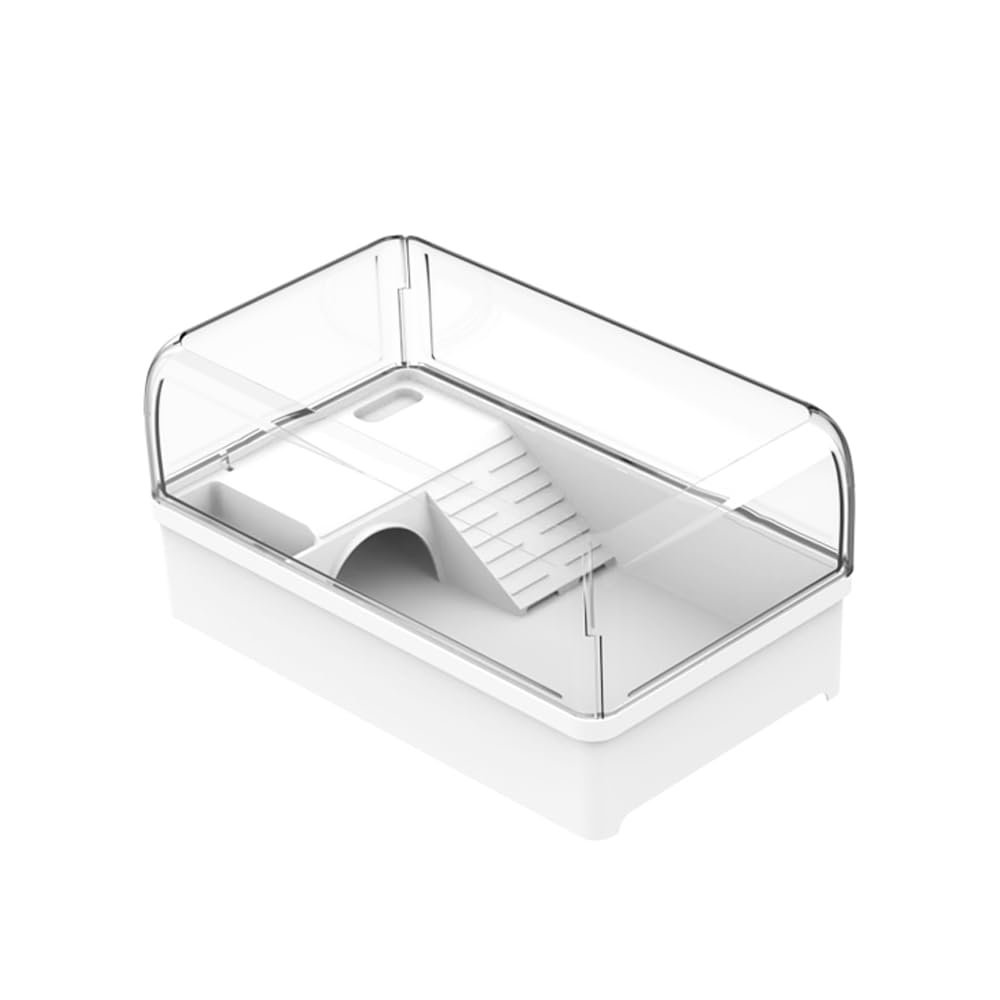 Flushbay Turtle Tank with Basking Platform Multi-Functional Areas Acrylic Turtle Aquarium Tank with 360° Panoramic View for T